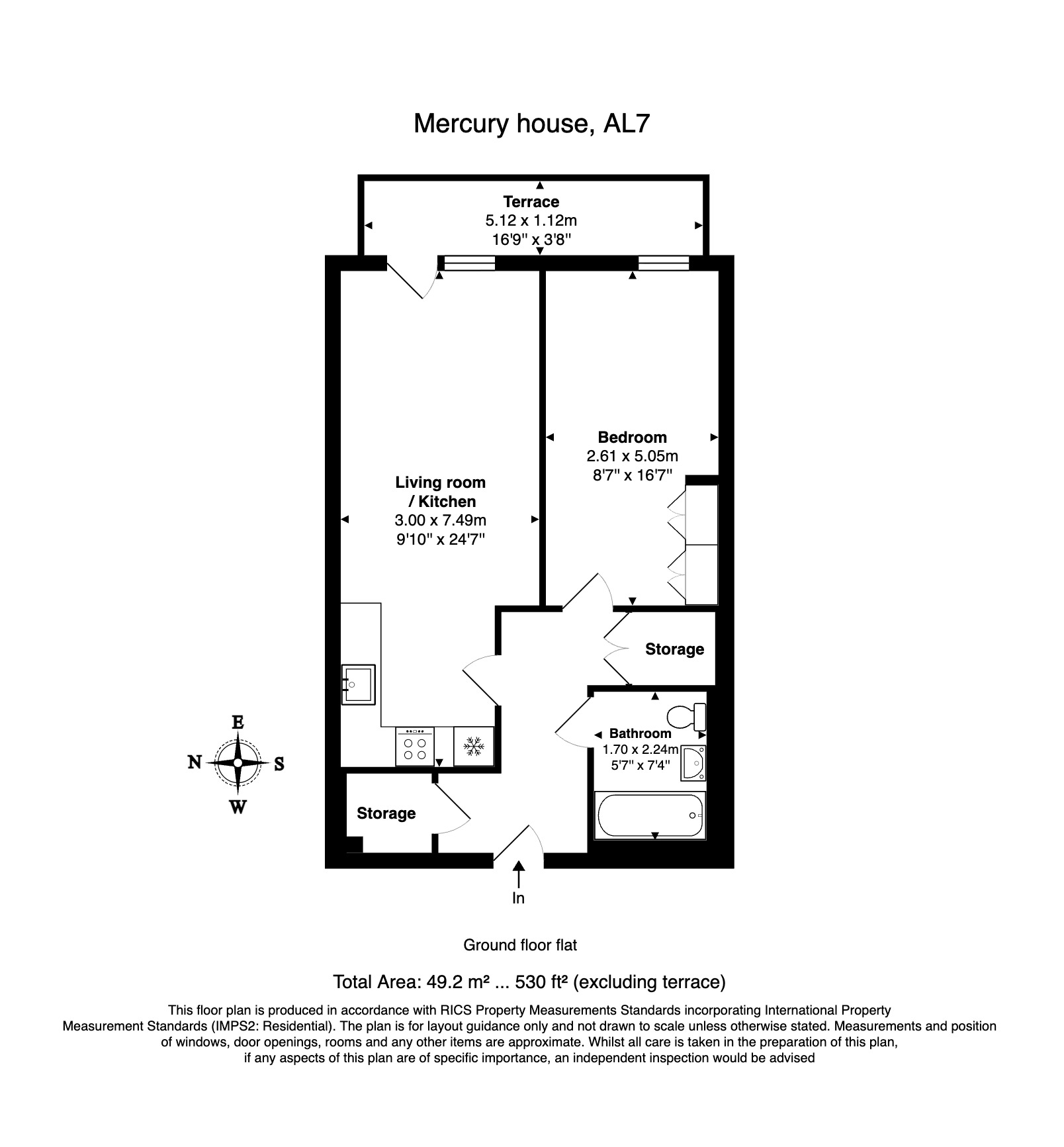 Flat 3, Mercury House, Welwyn Garden City floorplan