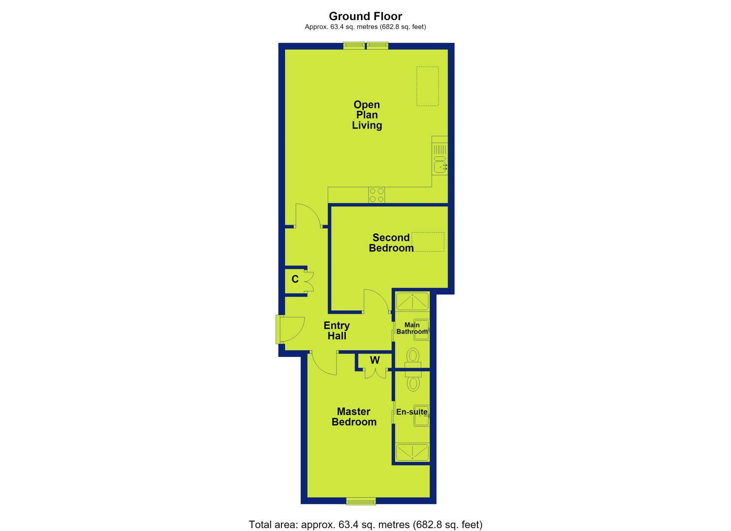 11, Gladstone Court, The Park floorplan