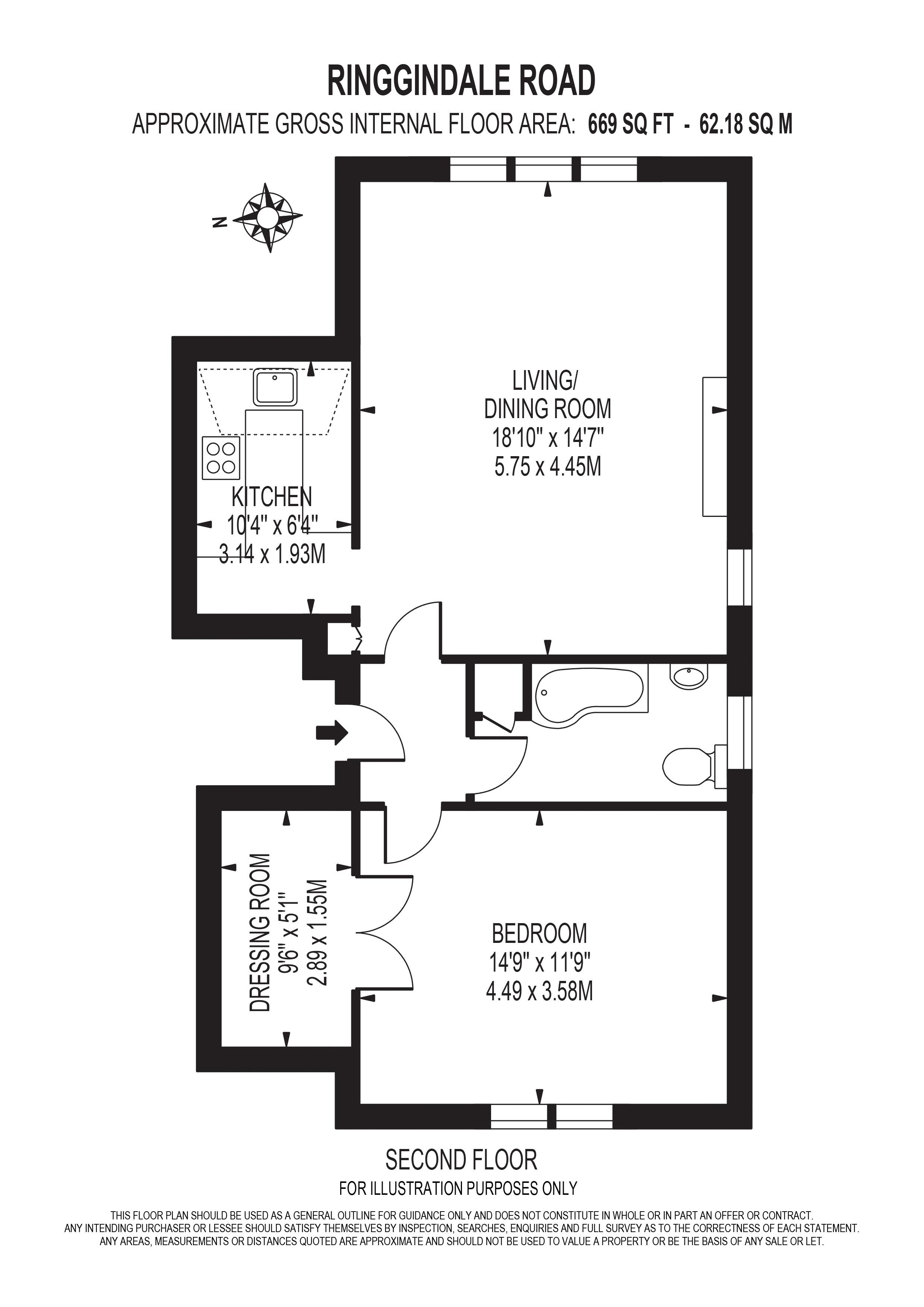 1 Bedrooms Flat for sale in Riggindale Road, London SW16