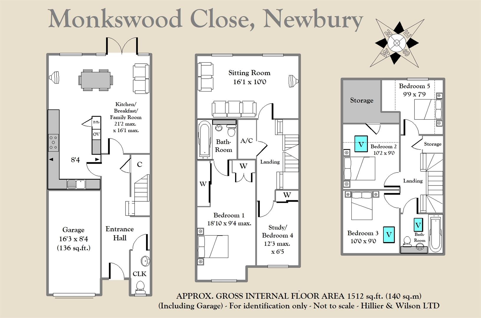 Monkswood Close, Newbury RG14, 4 bedroom semidetached house for sale
