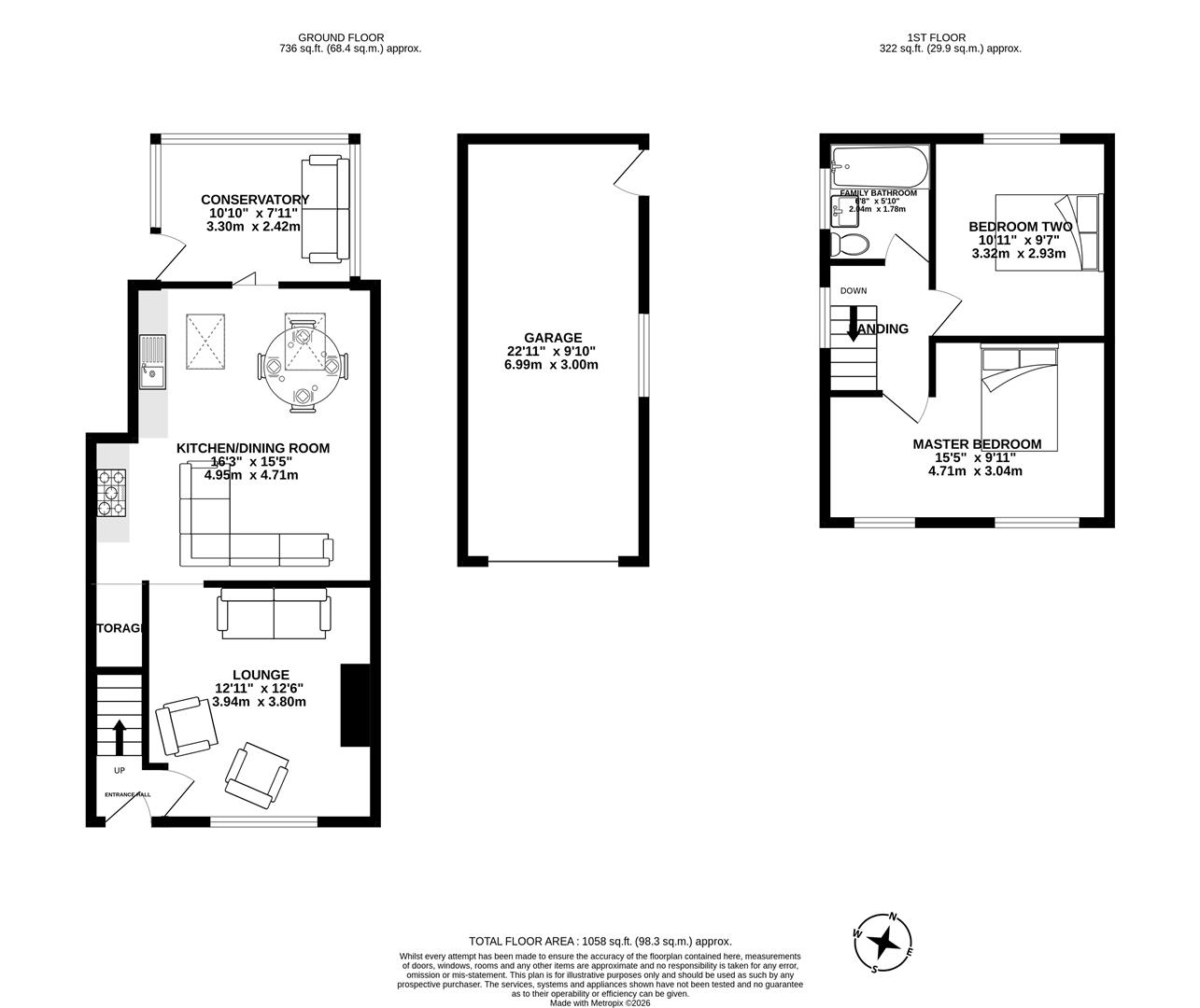 25, Mercer Road, Preston floorplan