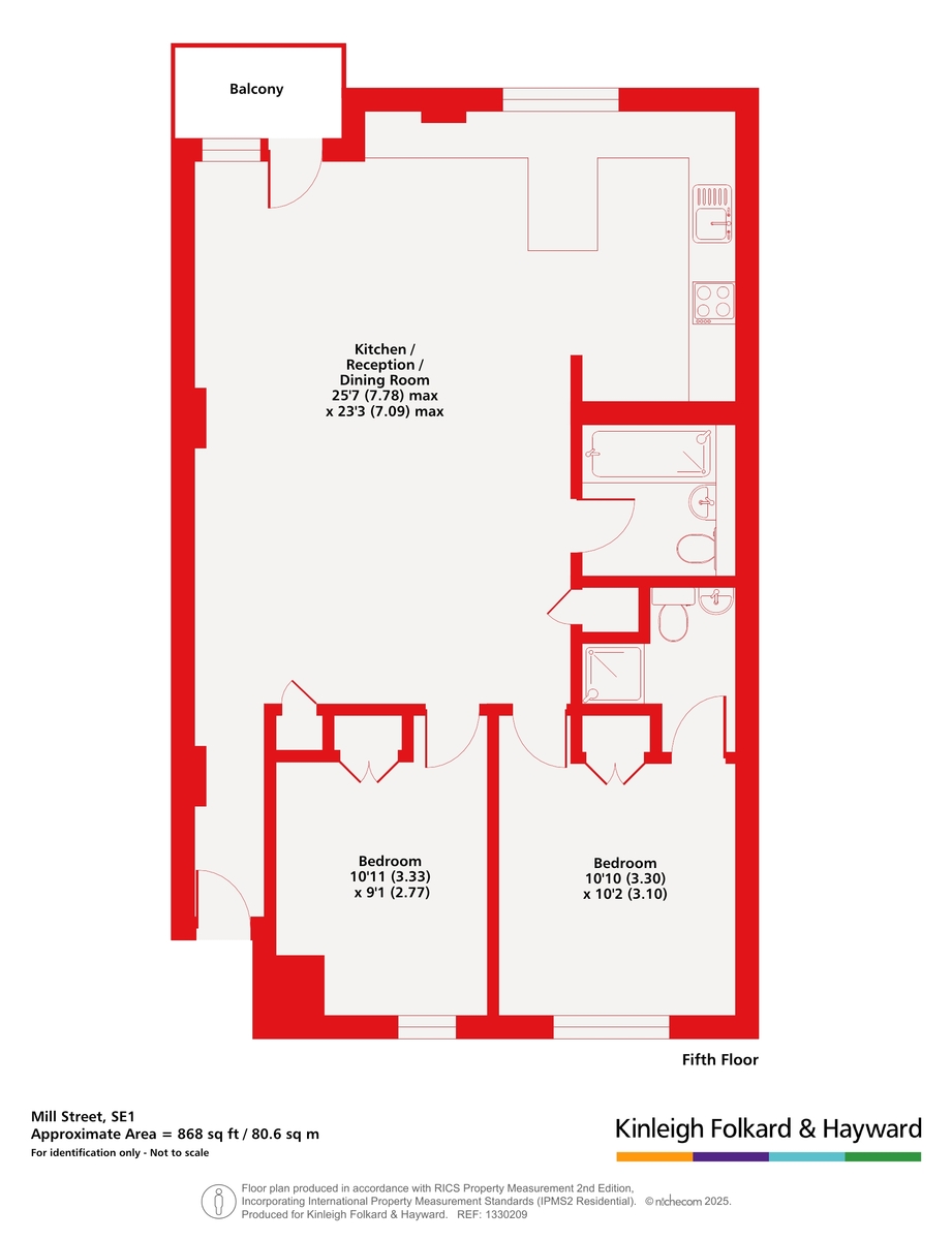 Flat 51, Scotts Sufferance Wharf, 5, Mill Street, London floorplan