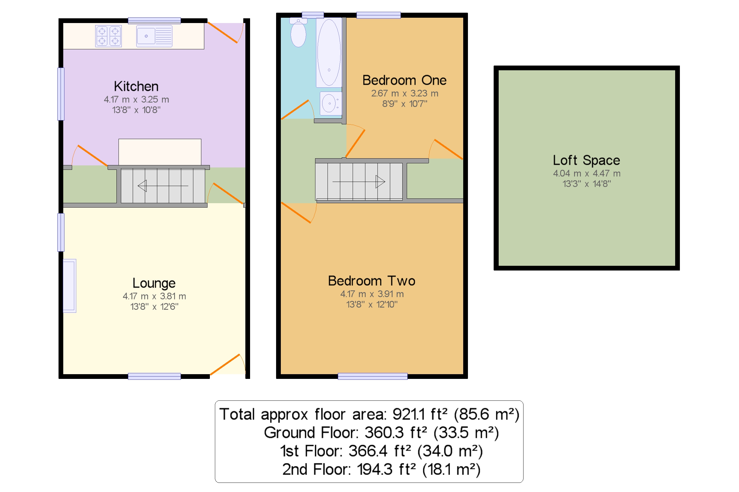15, Kinder View, High Peak floorplan