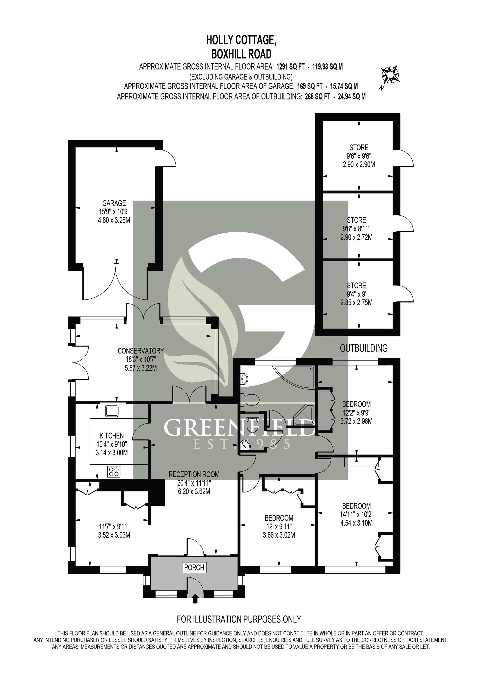 Holly Cottage Boxhill Road, Tadworth floorplan