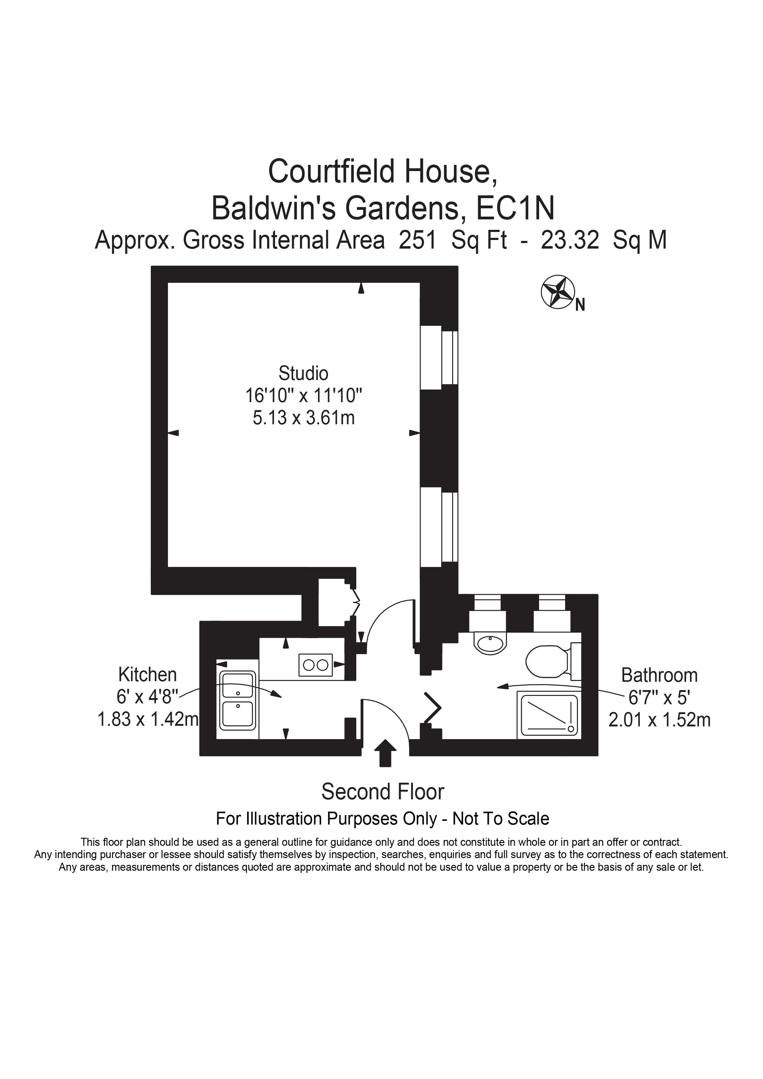 0 Bedrooms Studio to rent in Baldwin's Gardens, London EC1N