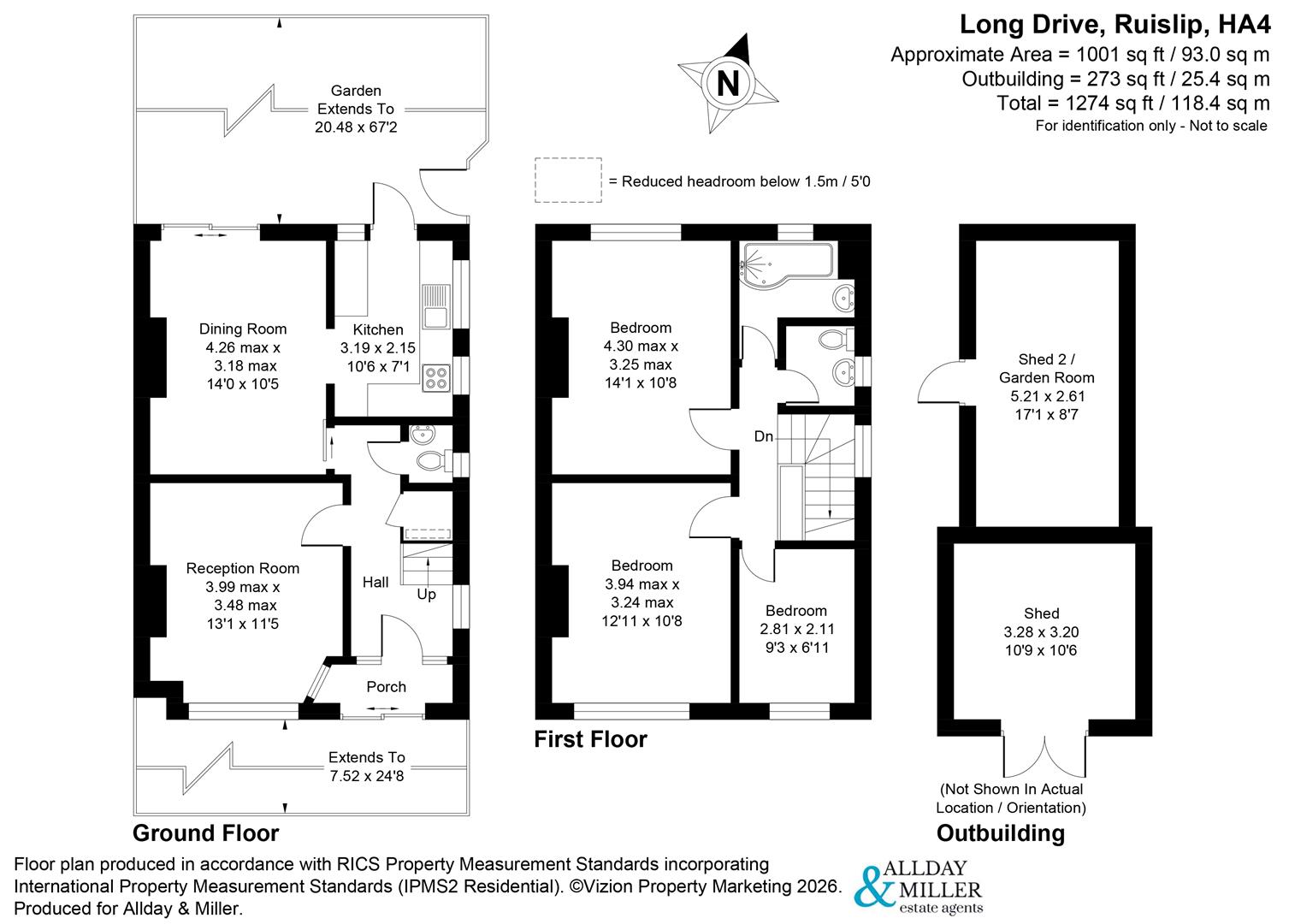 118, Long Drive, Ruislip floorplan