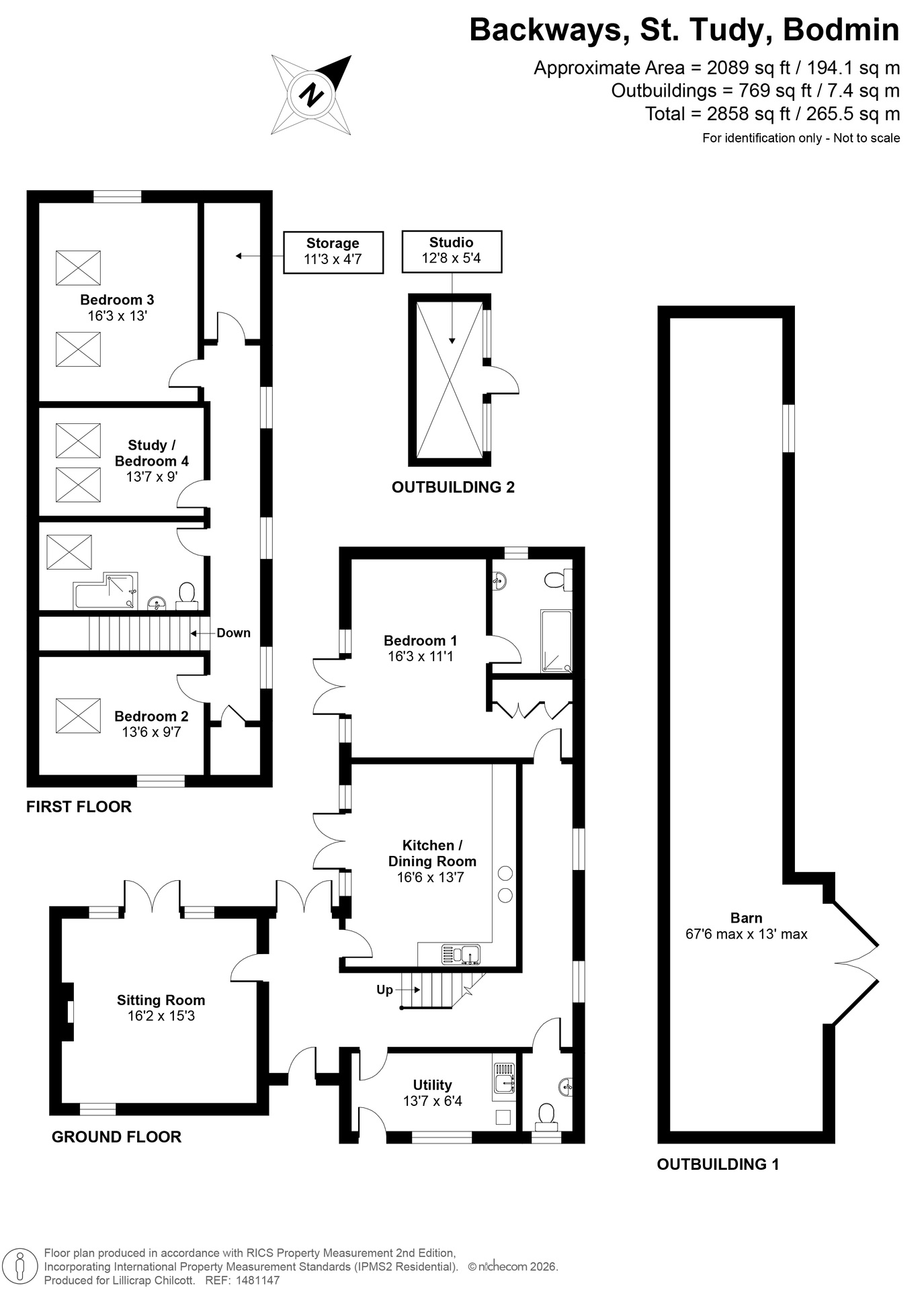 Backways, Bodmin floorplan