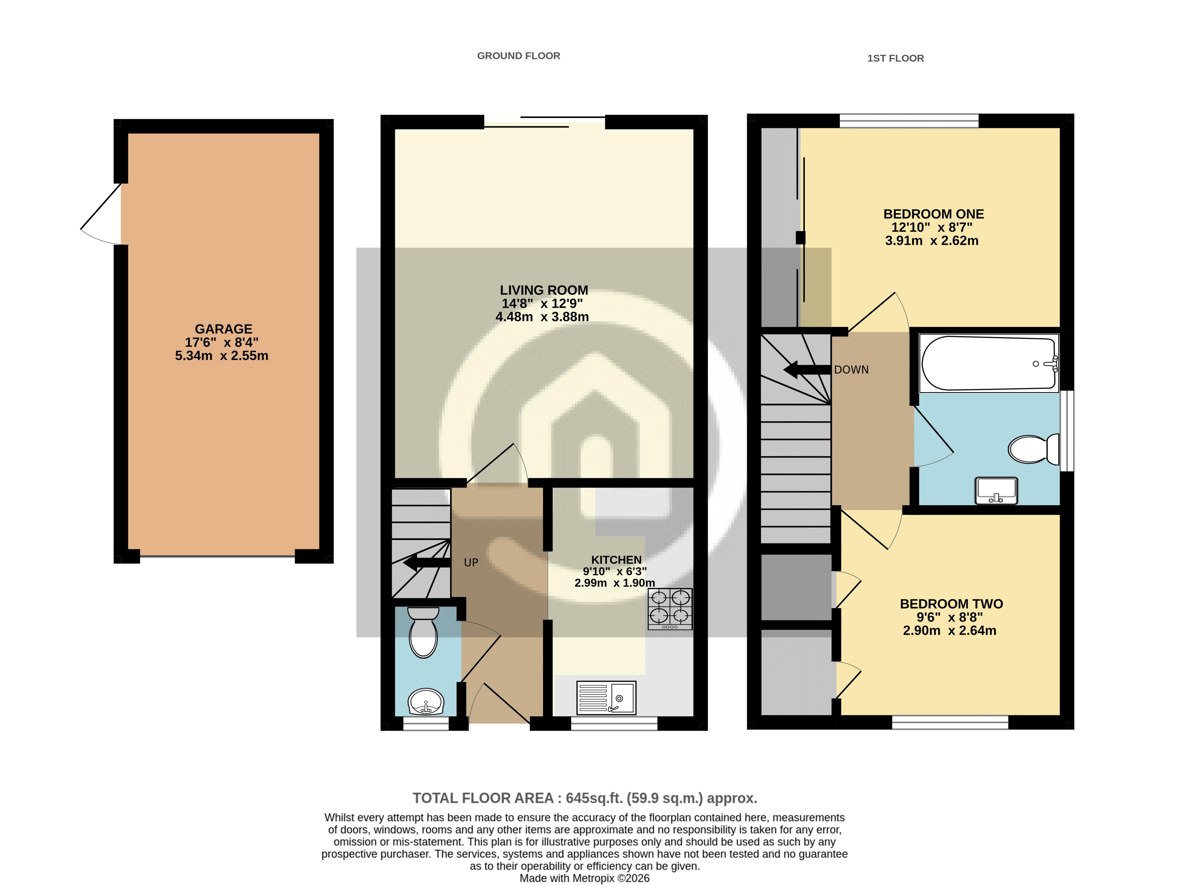 101, The Glebe, Bedford floorplan
