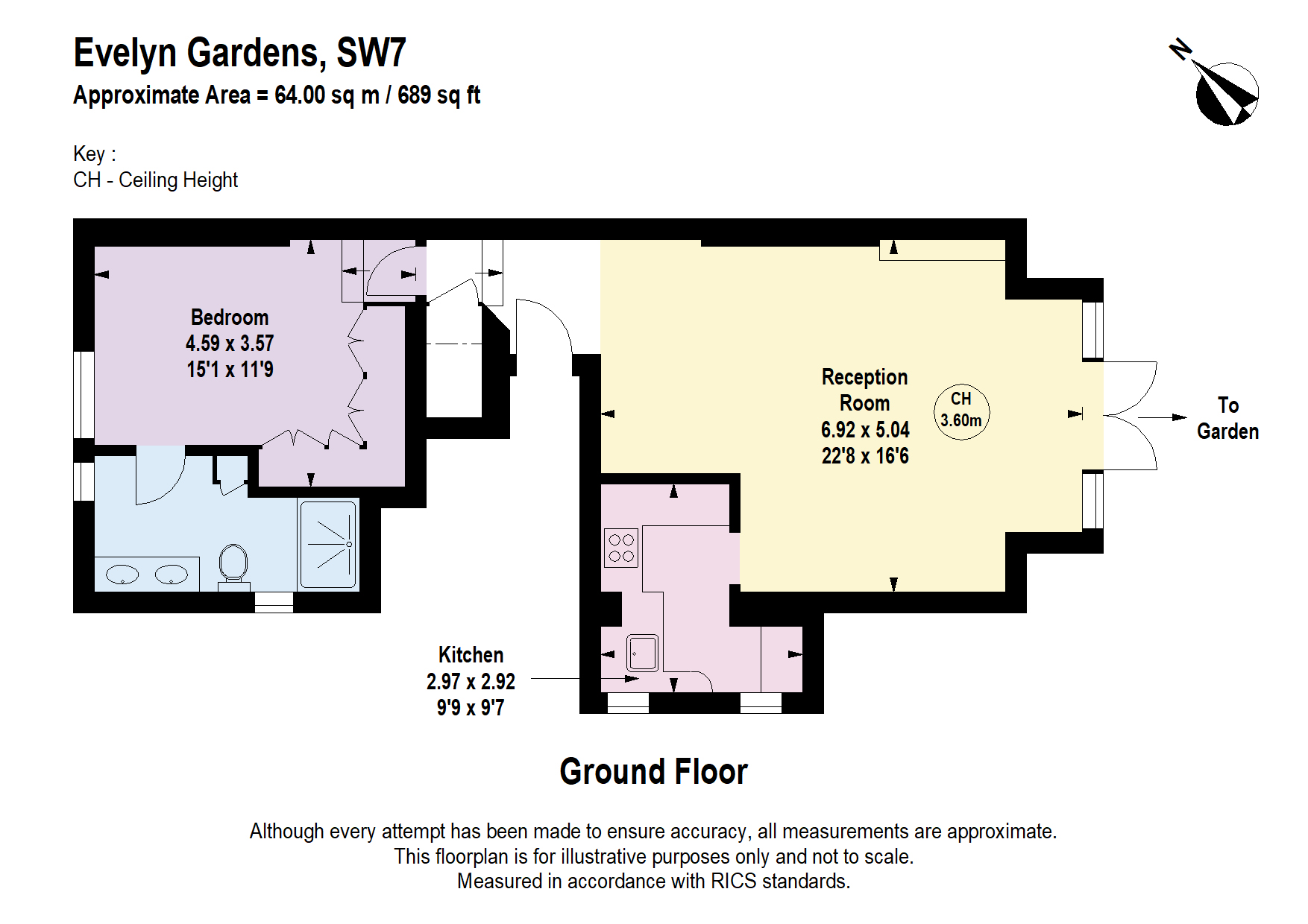Evelyn Gardens, London floorplan