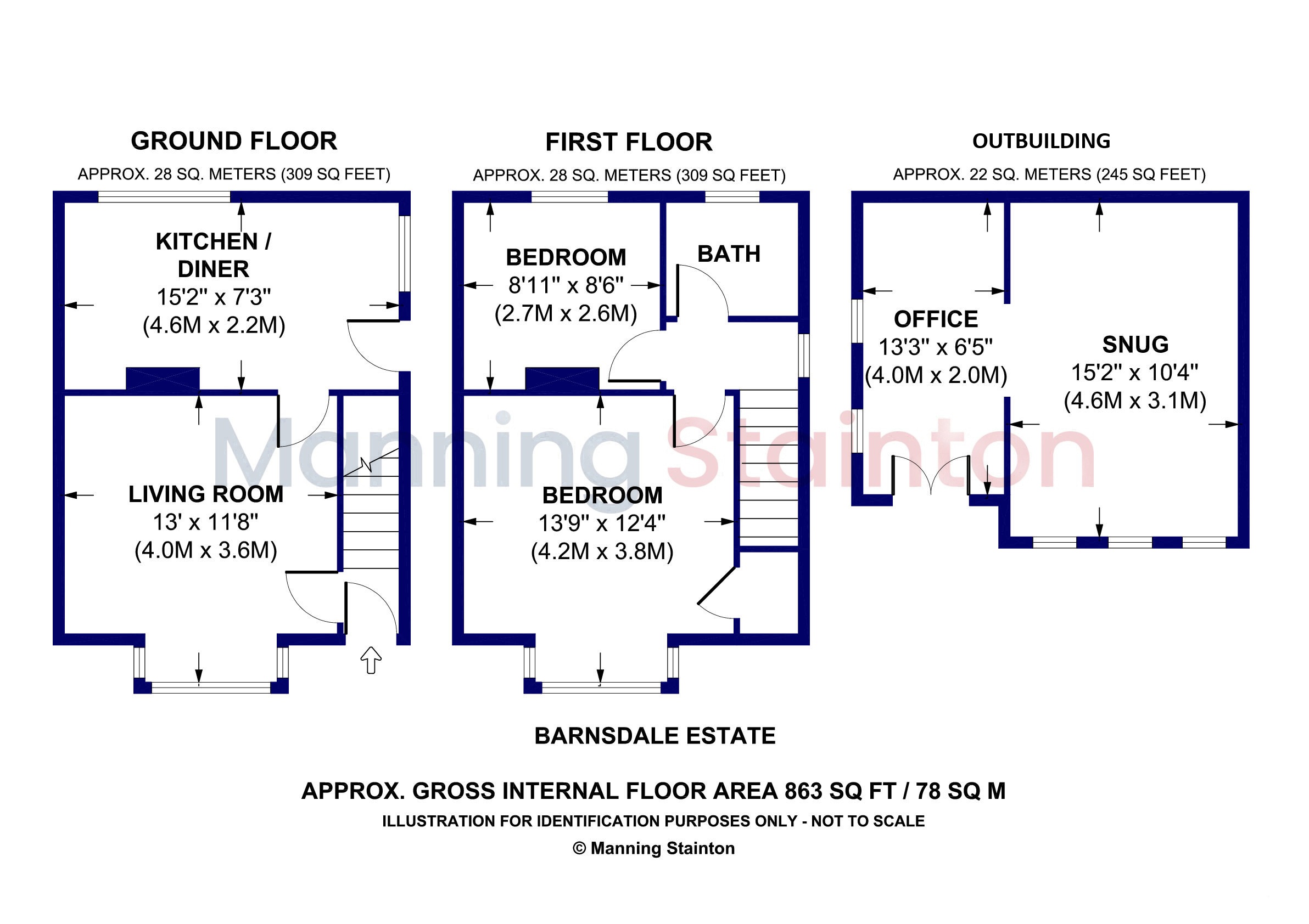 34, Barnsdale Estate, West Yorkshire floorplan
