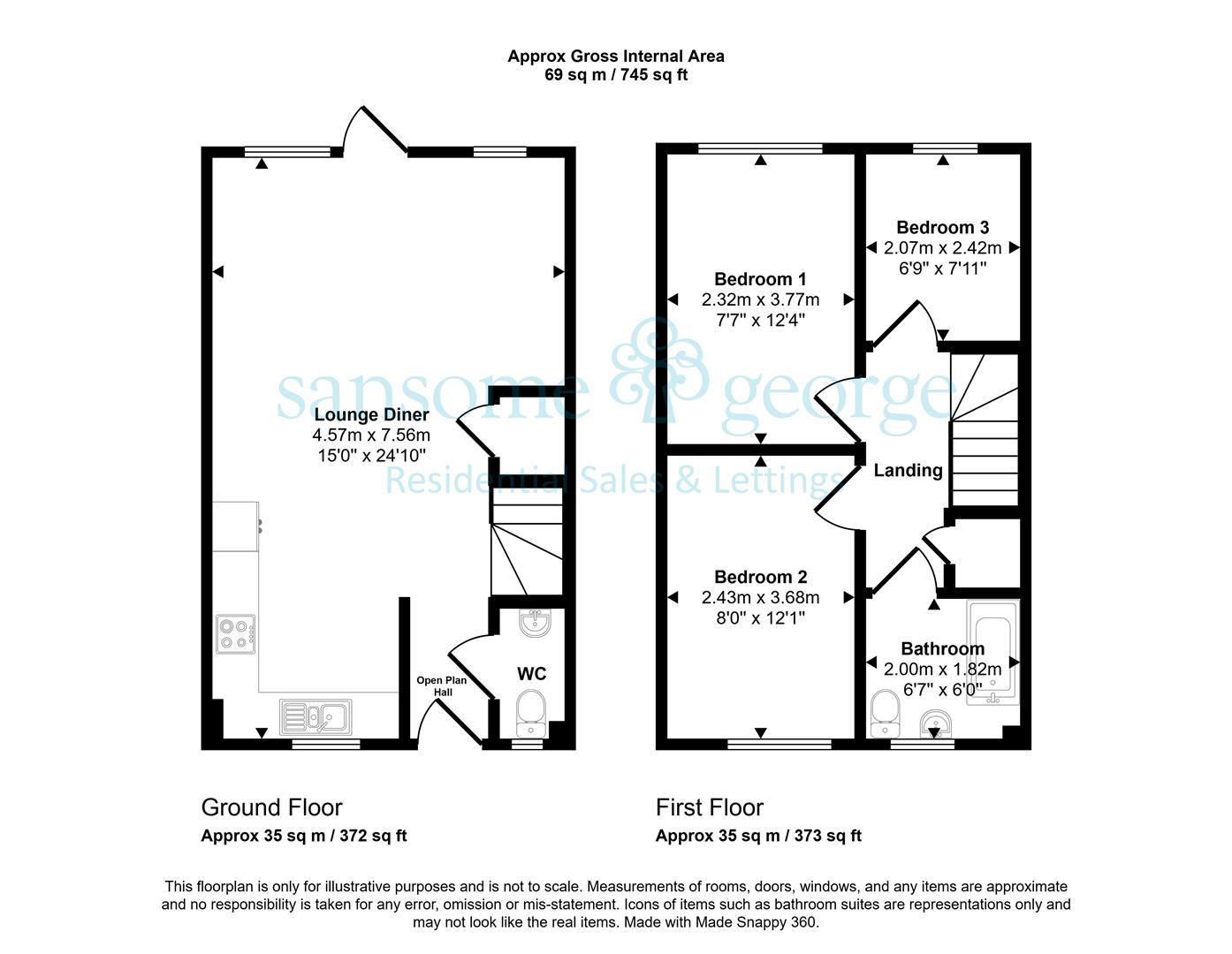 17, Leven Street, Reading floorplan