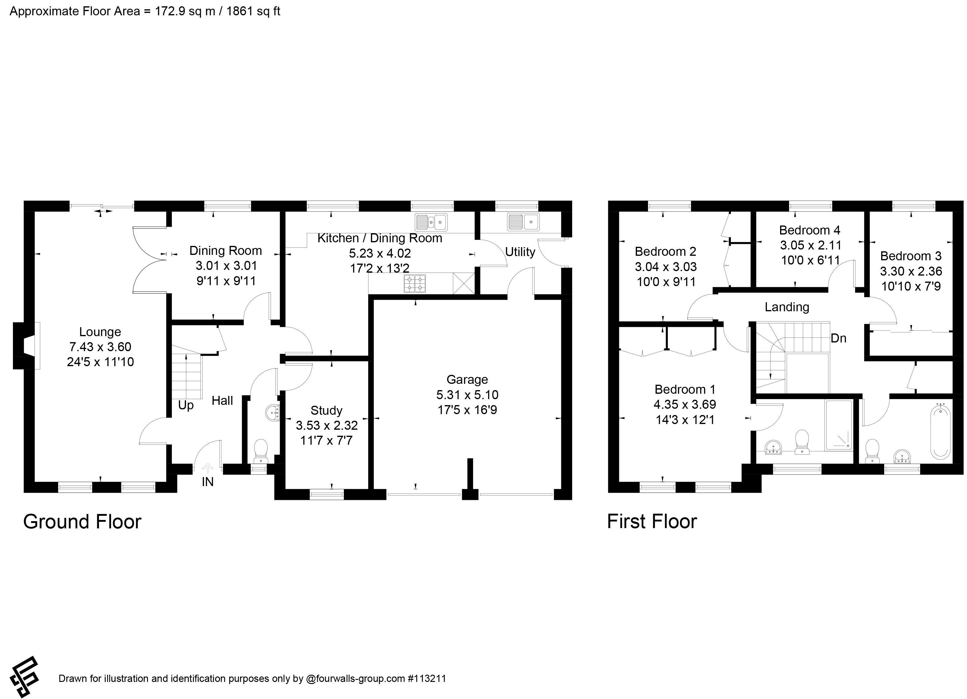56, Belvedere Gardens, Chineham floorplan