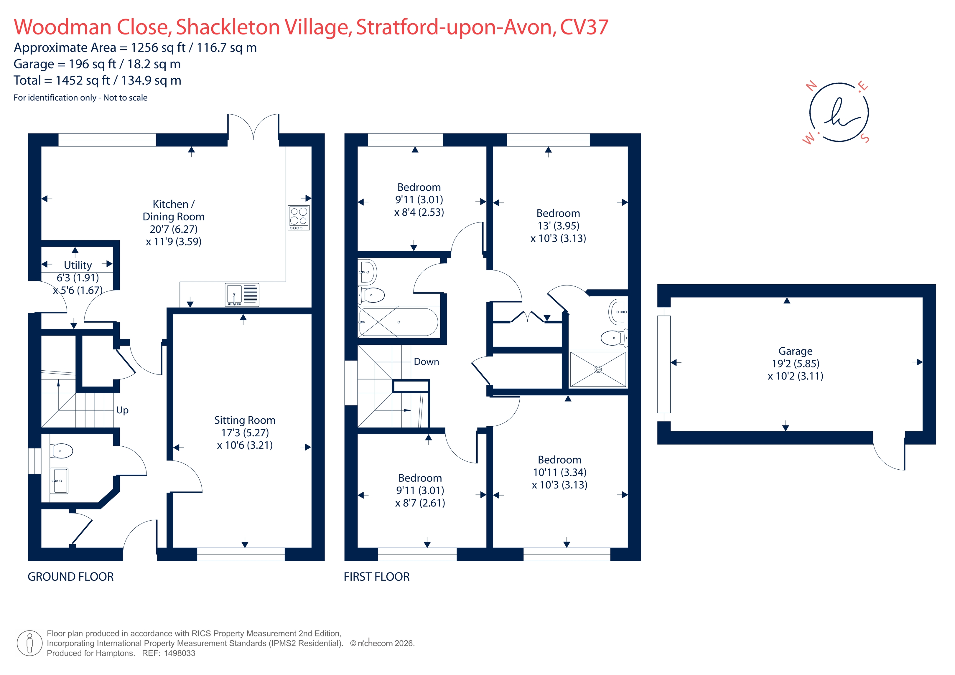 8, Woodman Close, Stratford-Upon-Avon floorplan