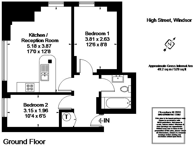 2 Bedrooms Flat to rent in High Street, Windsor SL4