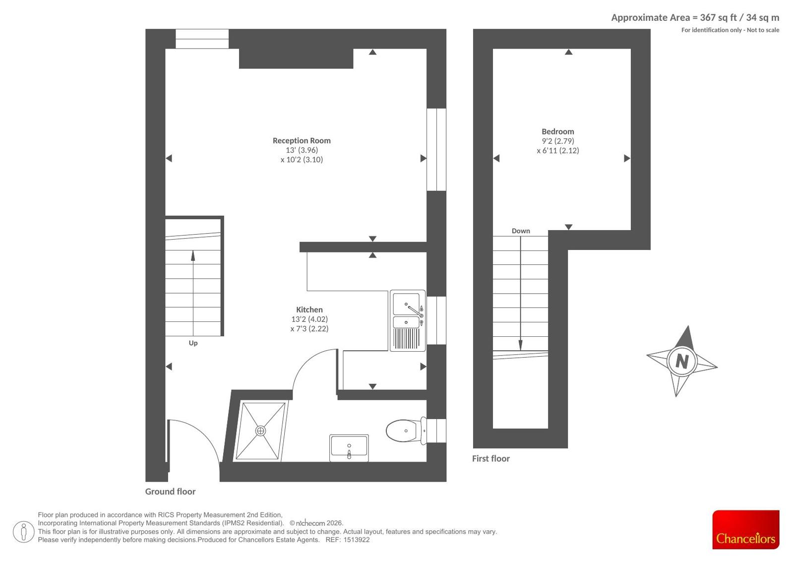 Flat 3, 22, Castle Crescent, Reading floorplan