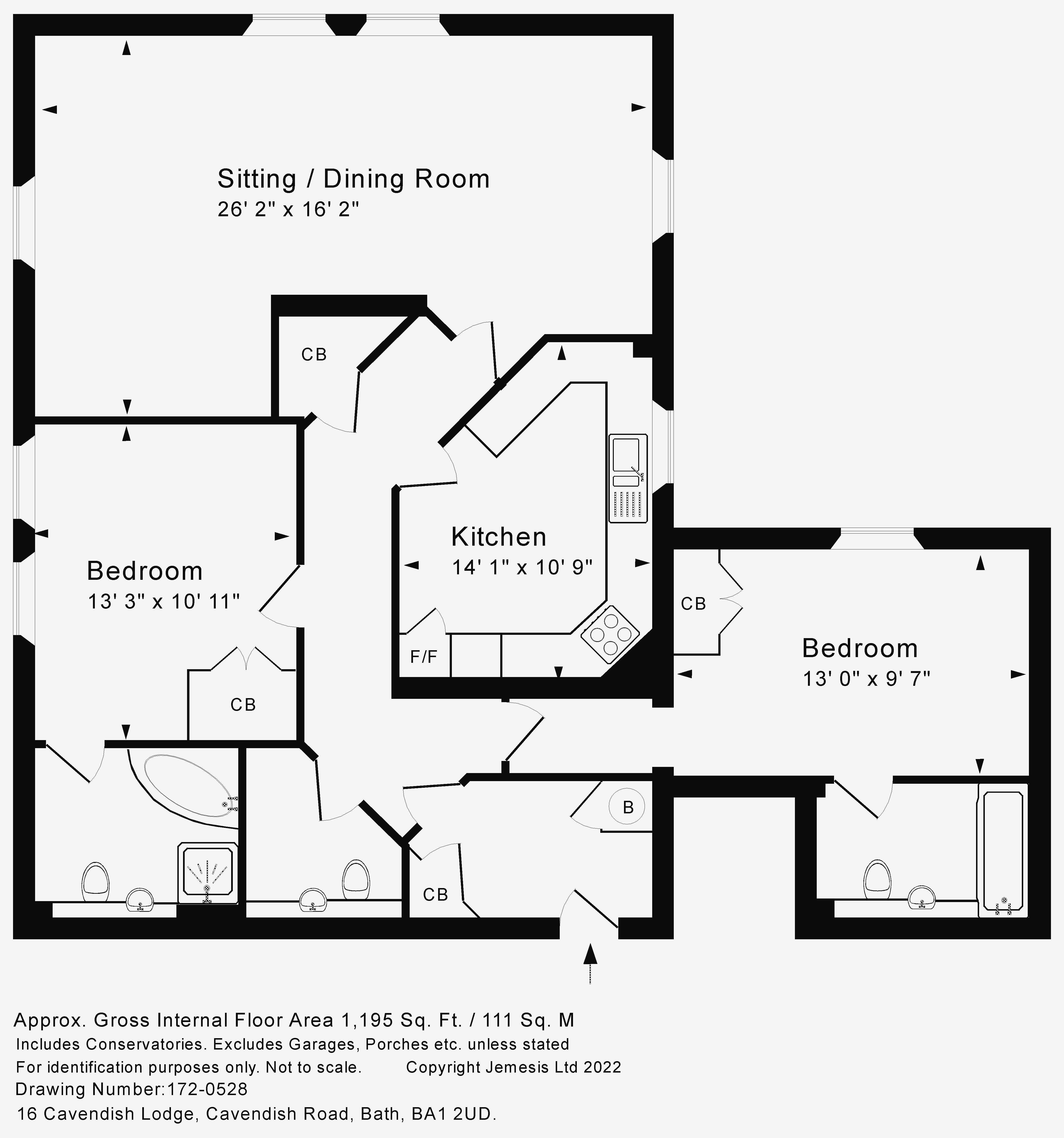 Cavendish Road, Bath BA1, 2 bedroom flat for sale 62703683