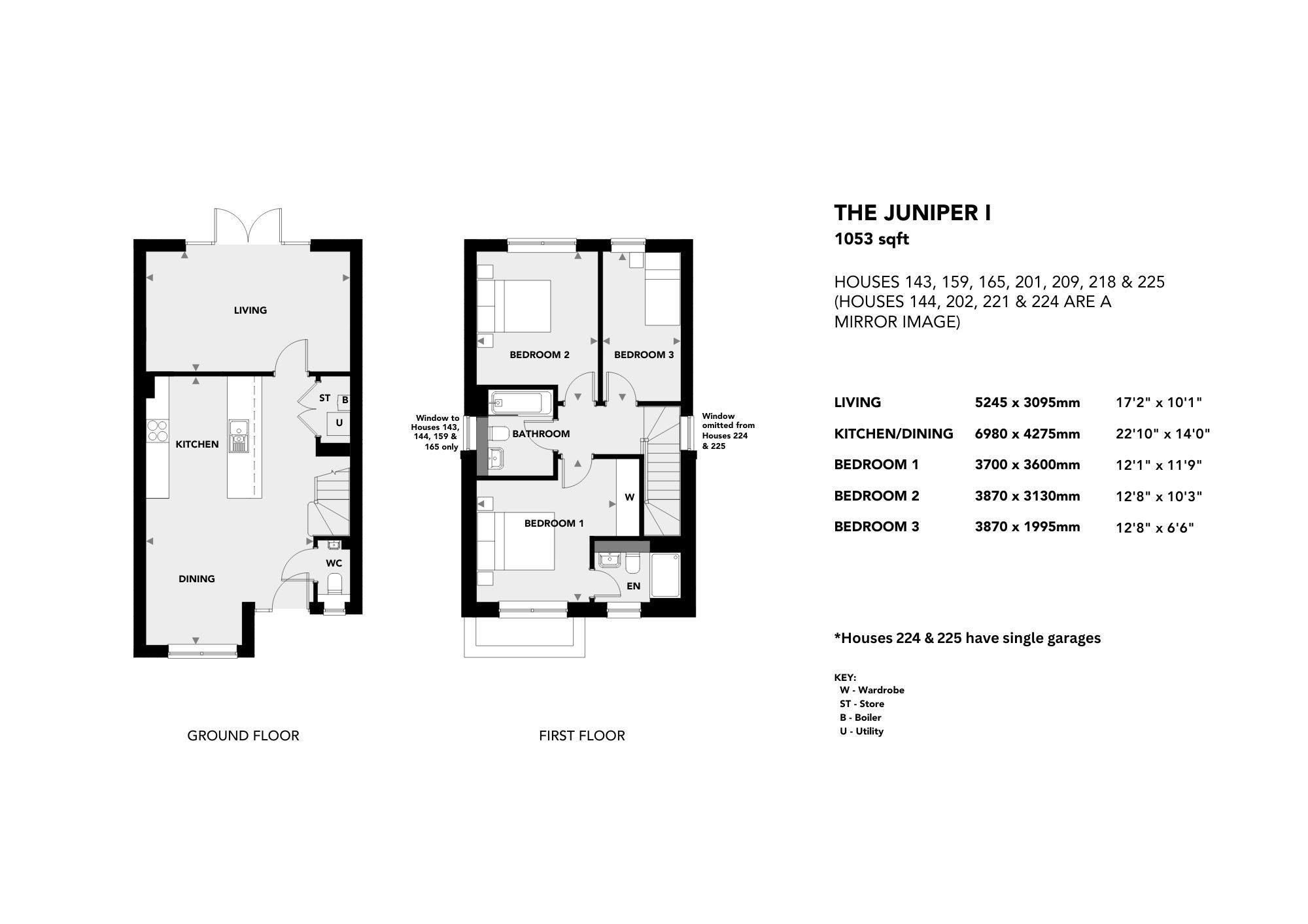 The Juniper I - House 143, Amber Waterside, The Lakes, Cranleigh floorplan