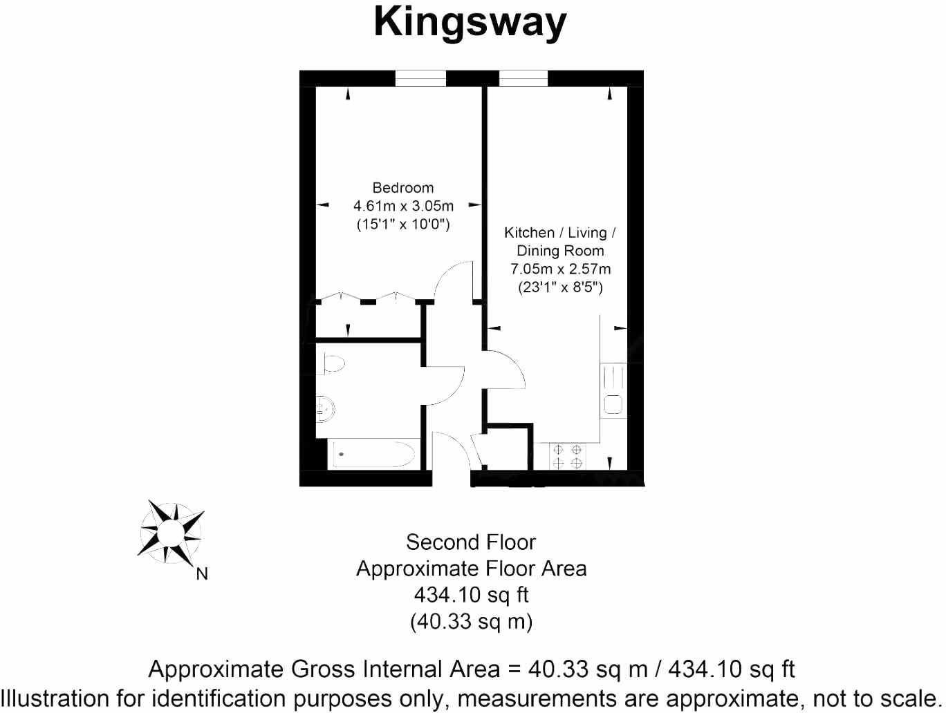 Flat 22, 189, Kingsway, Hove floorplan