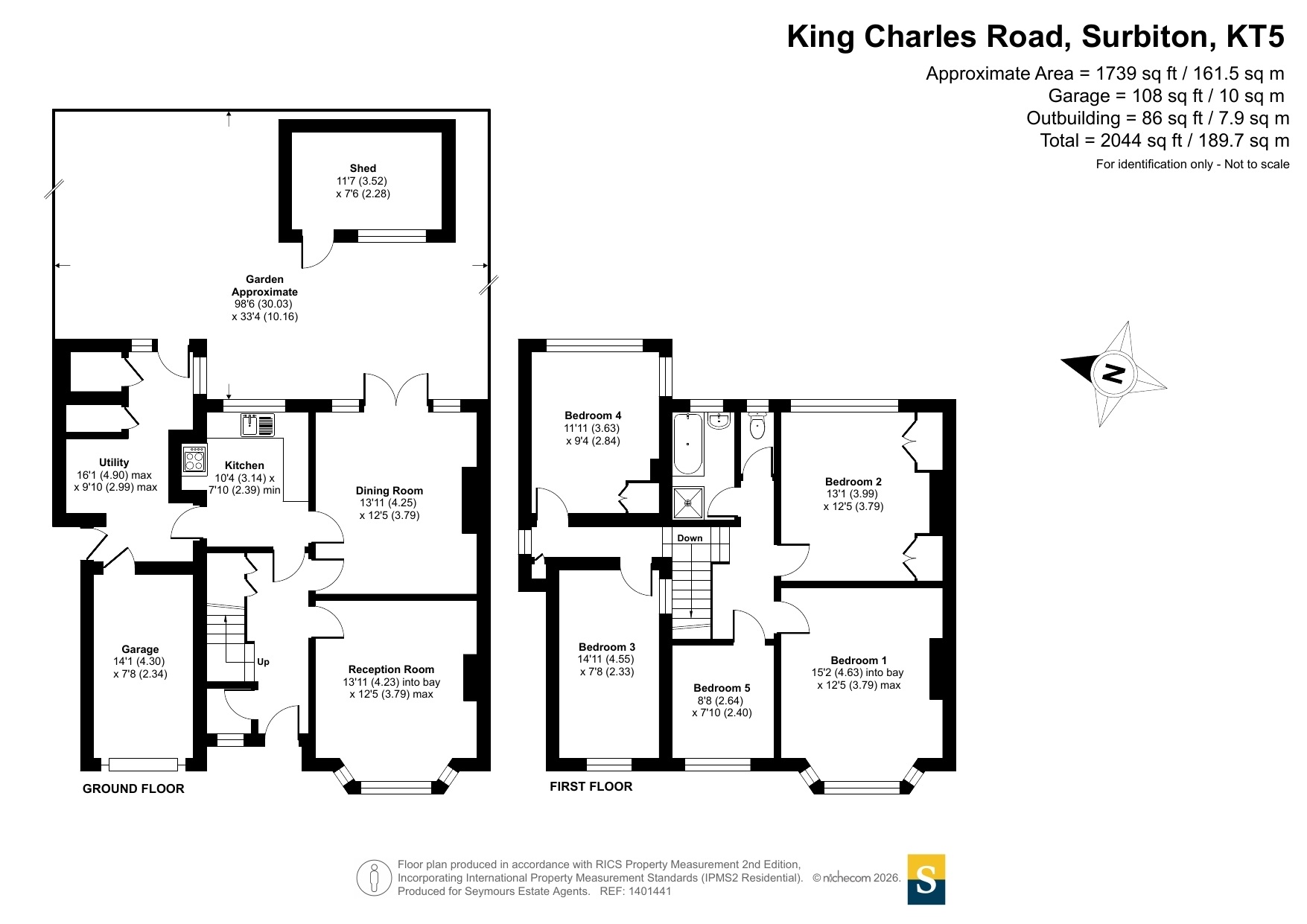 151, King Charles Road, Surbiton floorplan