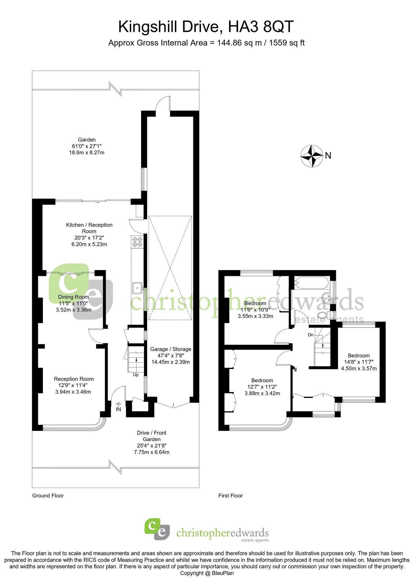 123, Kingshill Drive, Harrow floorplan