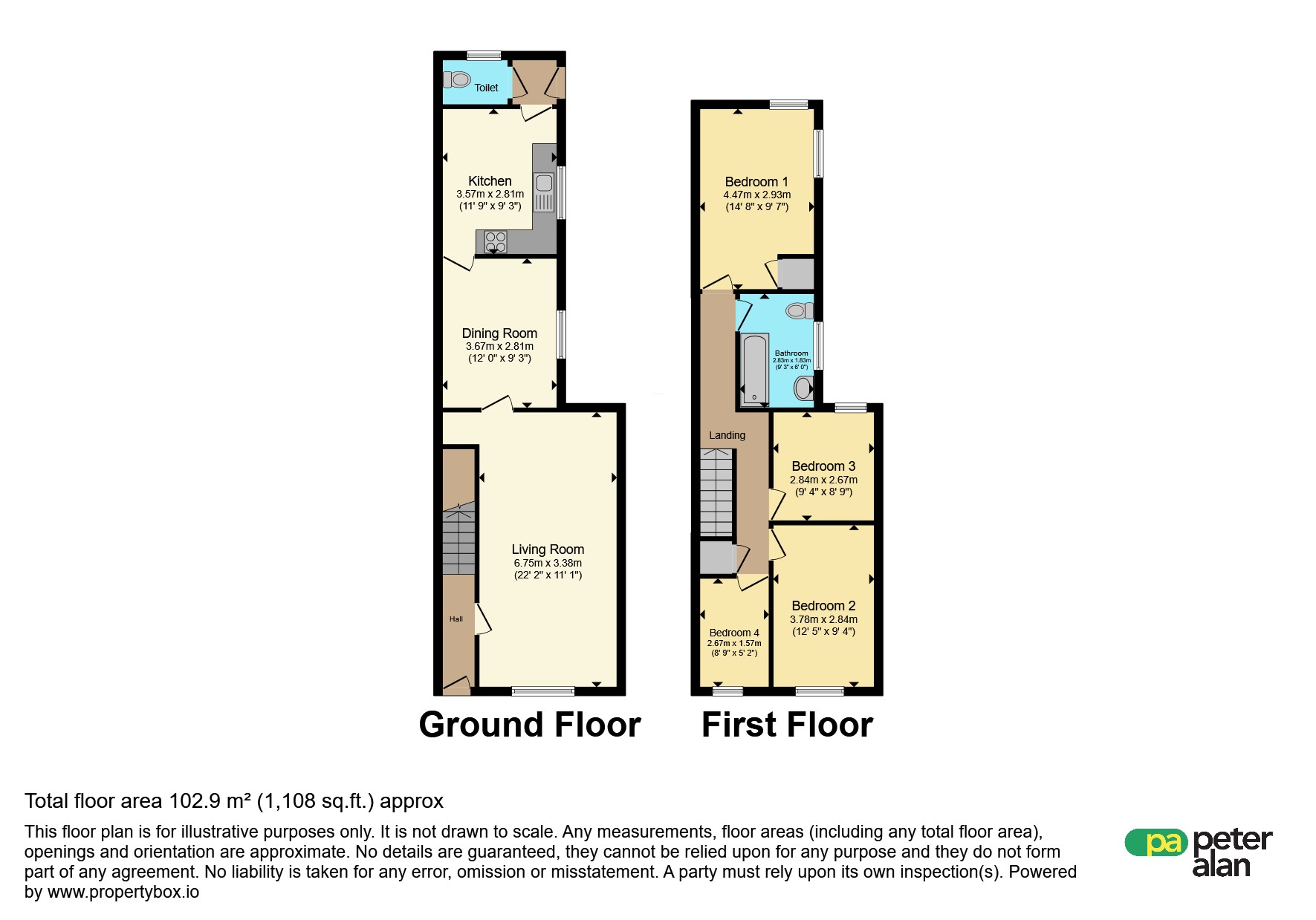163, Gelli Road, Pentre floorplan