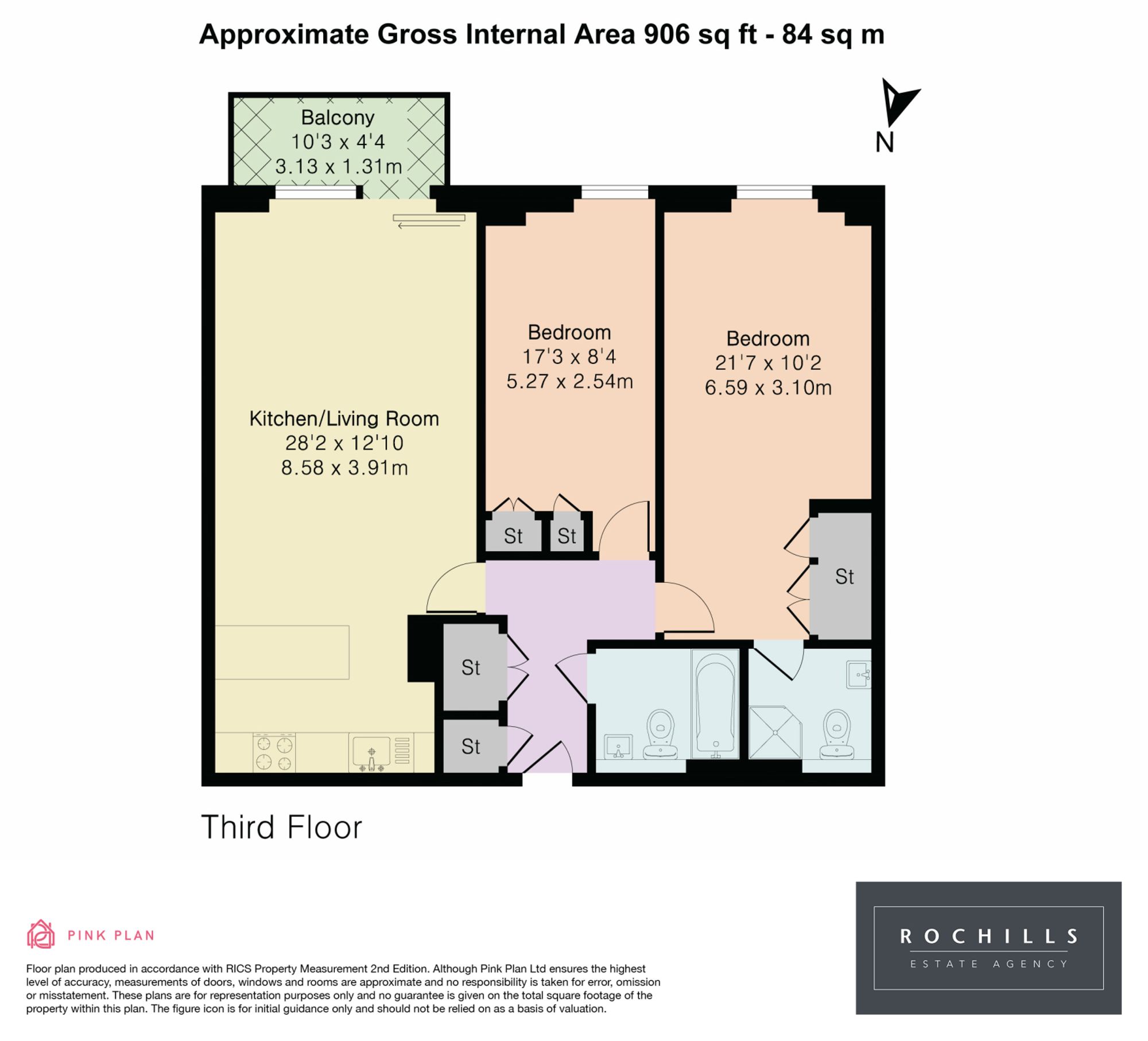 354 The Heart, Walton-On-Thames floorplan