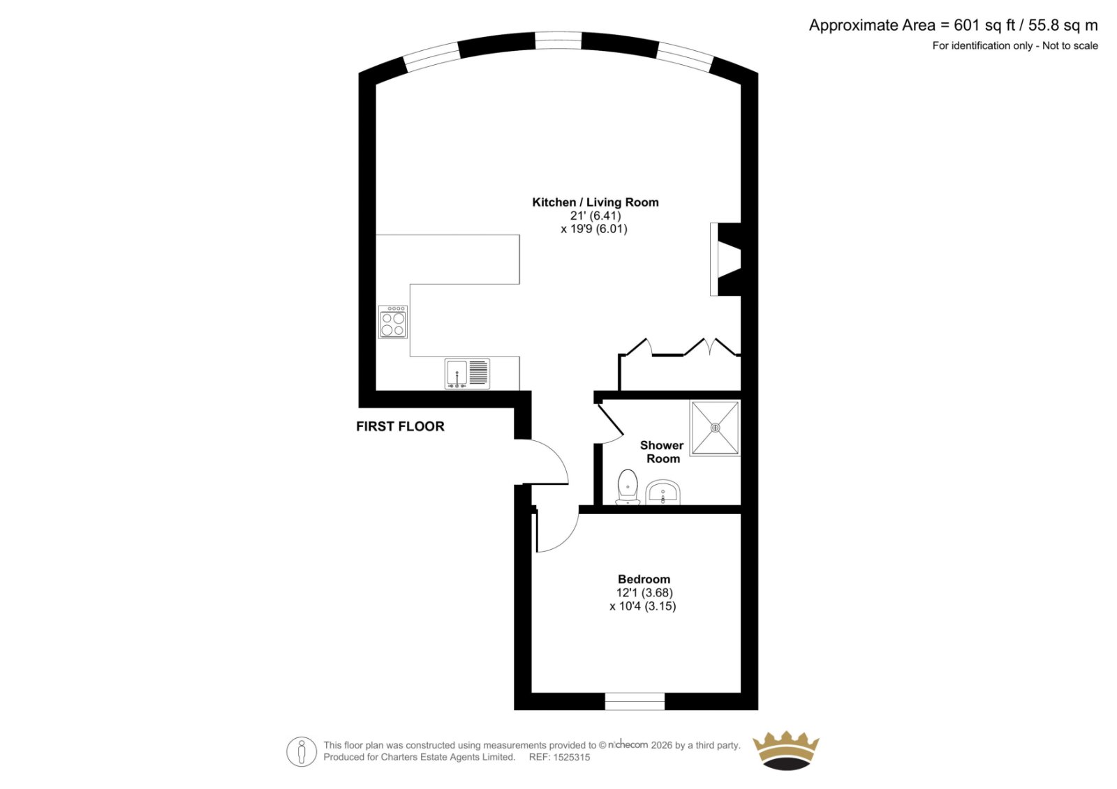 Flat 2, 5, Chesham Place, East Sussex floorplan