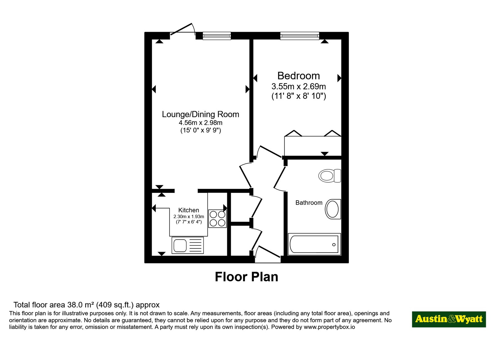 Flat 2 Foyes Court 205-223,, Shirley Road, Hampshire floorplan