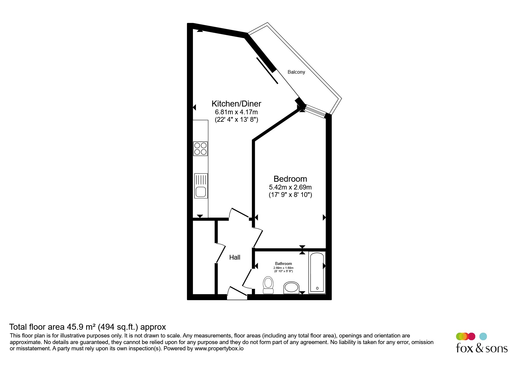 Flat 49 Mariner Point, 83, Brighton Road, SHOREHAM-BY-SEA floorplan