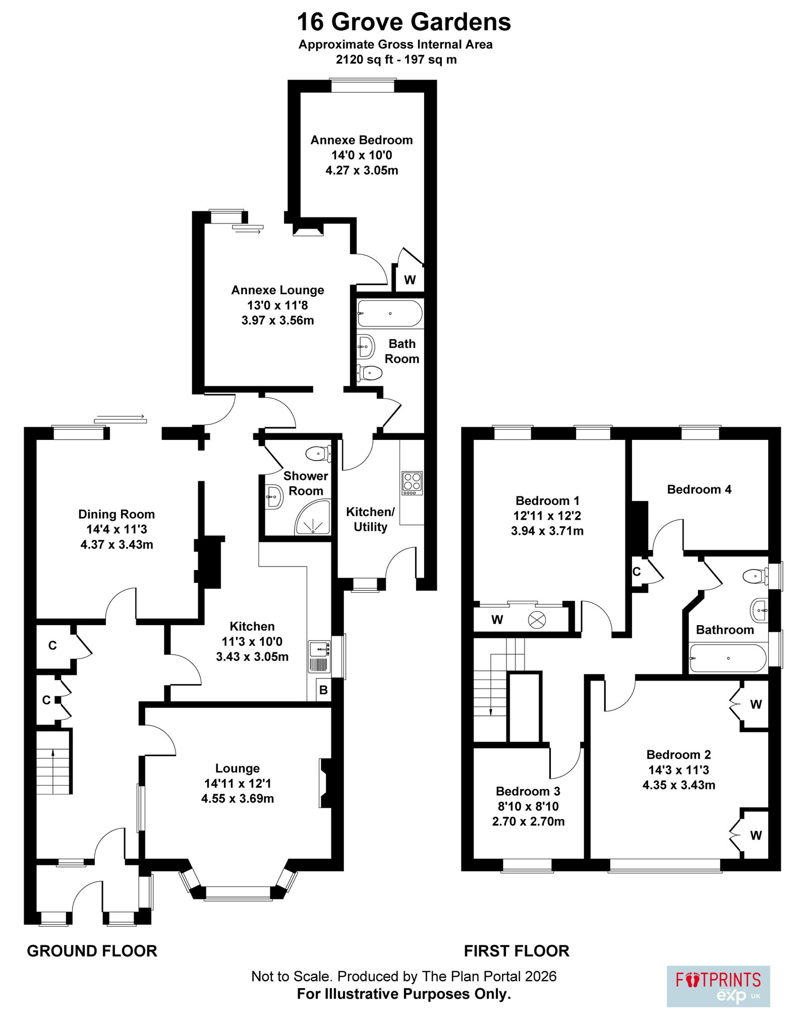 16, Grove Gardens, Margate floorplan
