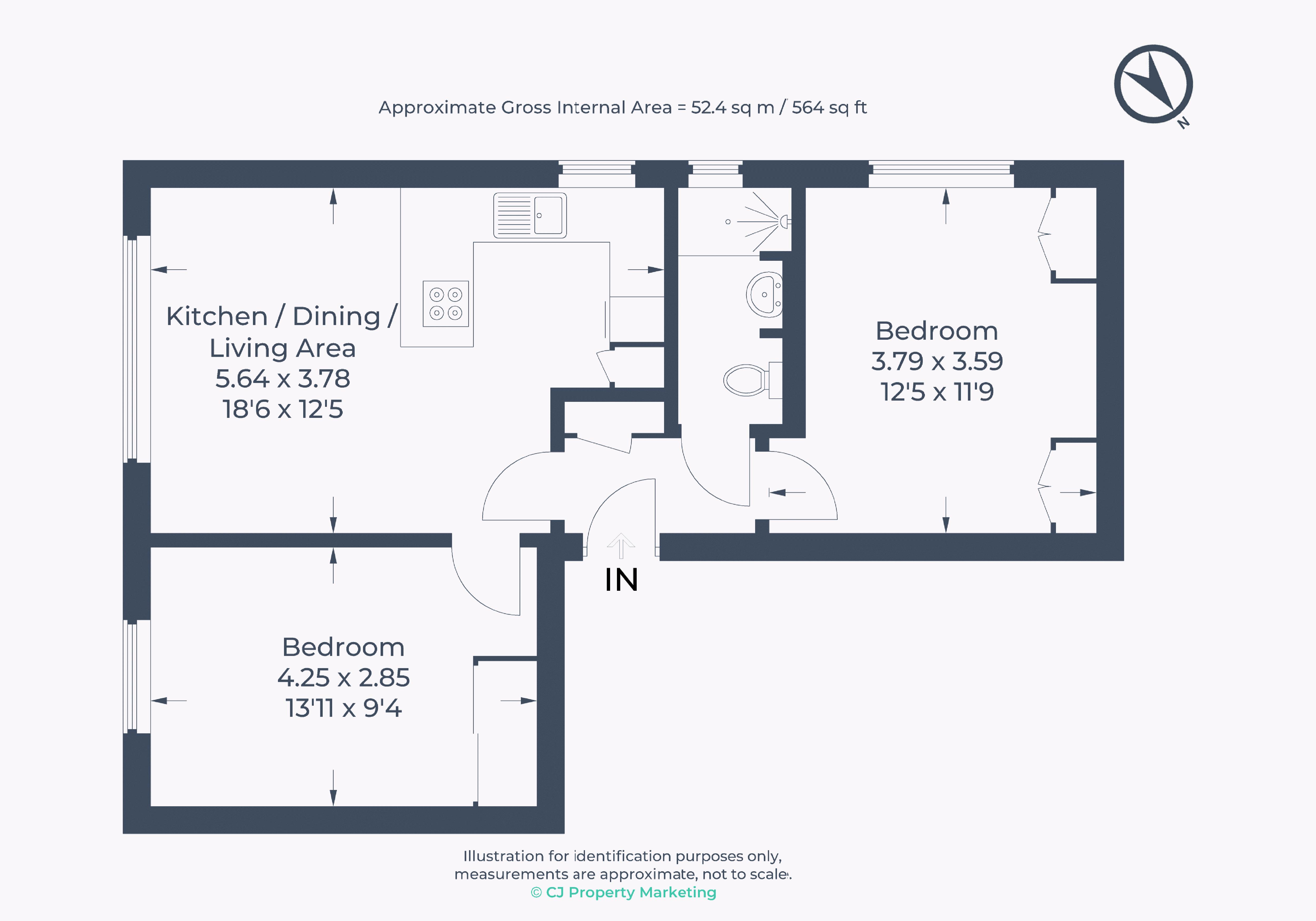 18 Lincoln House, Brookfield Road, High Wycombe floorplan