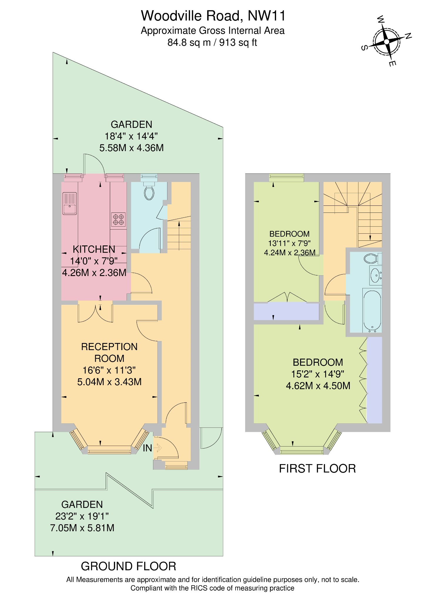34A, Woodville Road, London floorplan