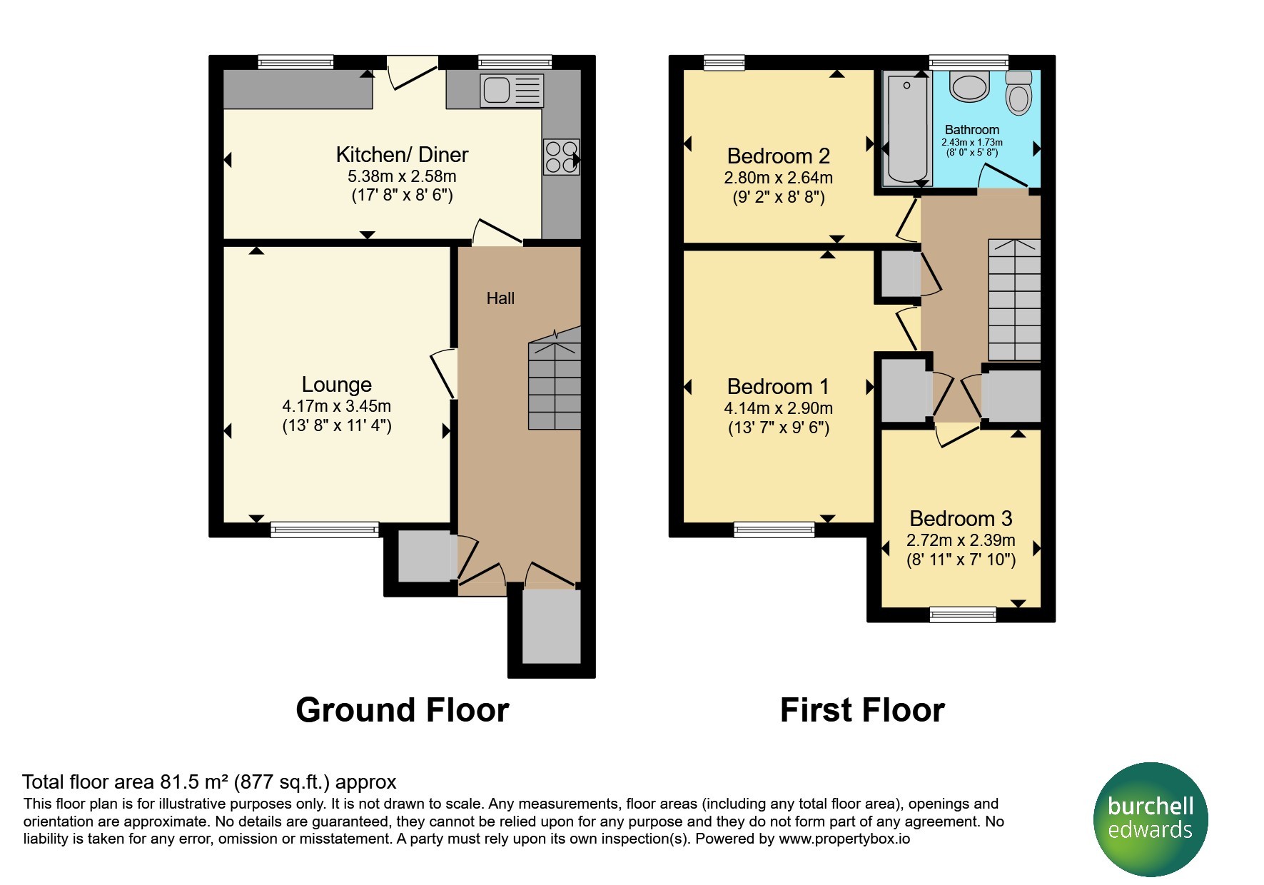 31, Field Court, Belper floorplan