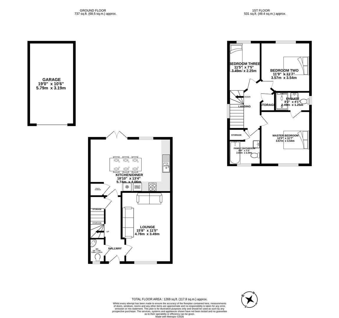 8, Bradfield Close, Leyland floorplan