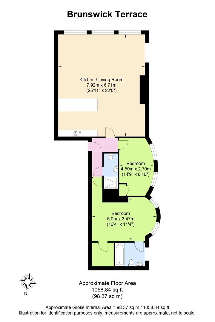 6, 42, Brunswick Terrace, Hove floorplan