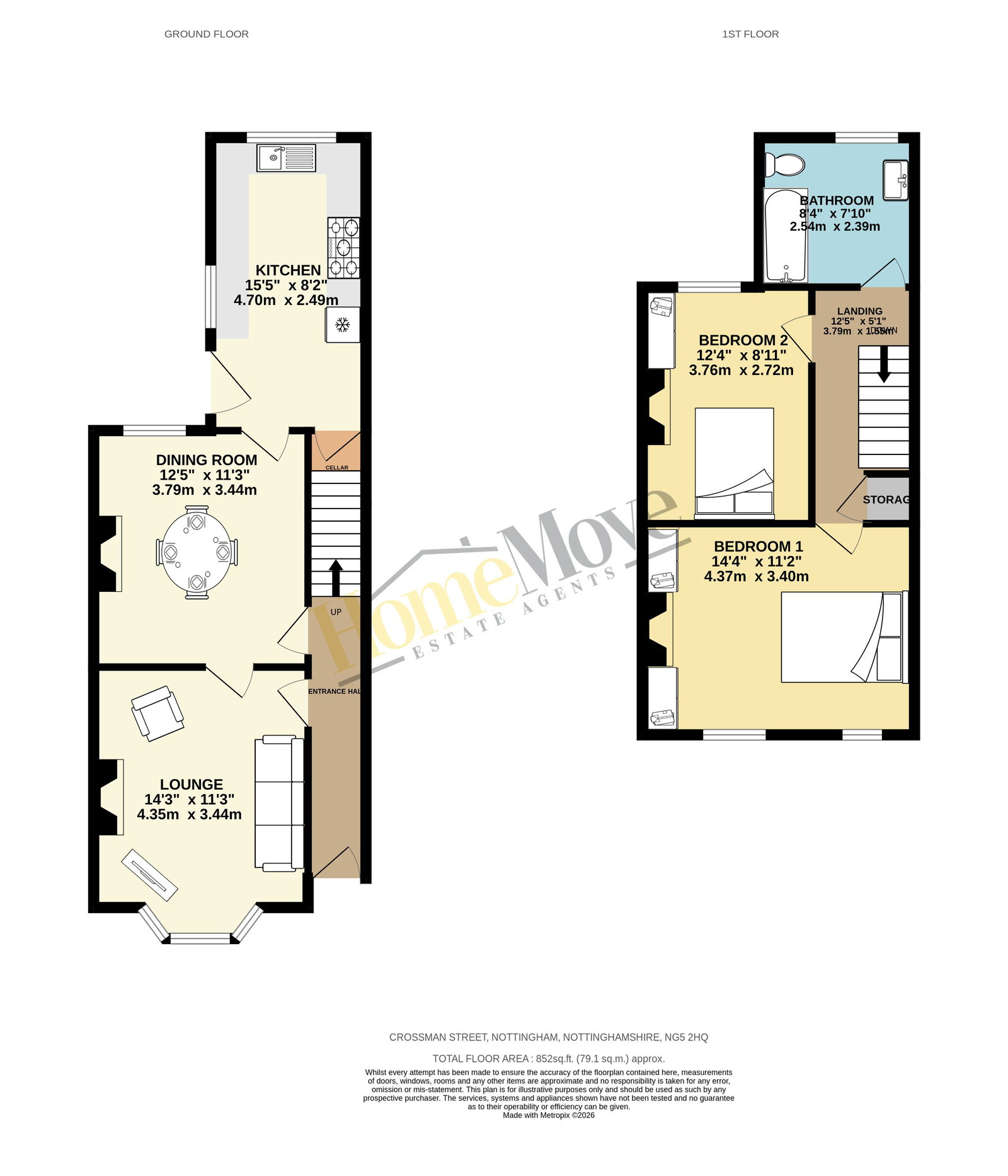 28, Crossman Street, Nottingham floorplan