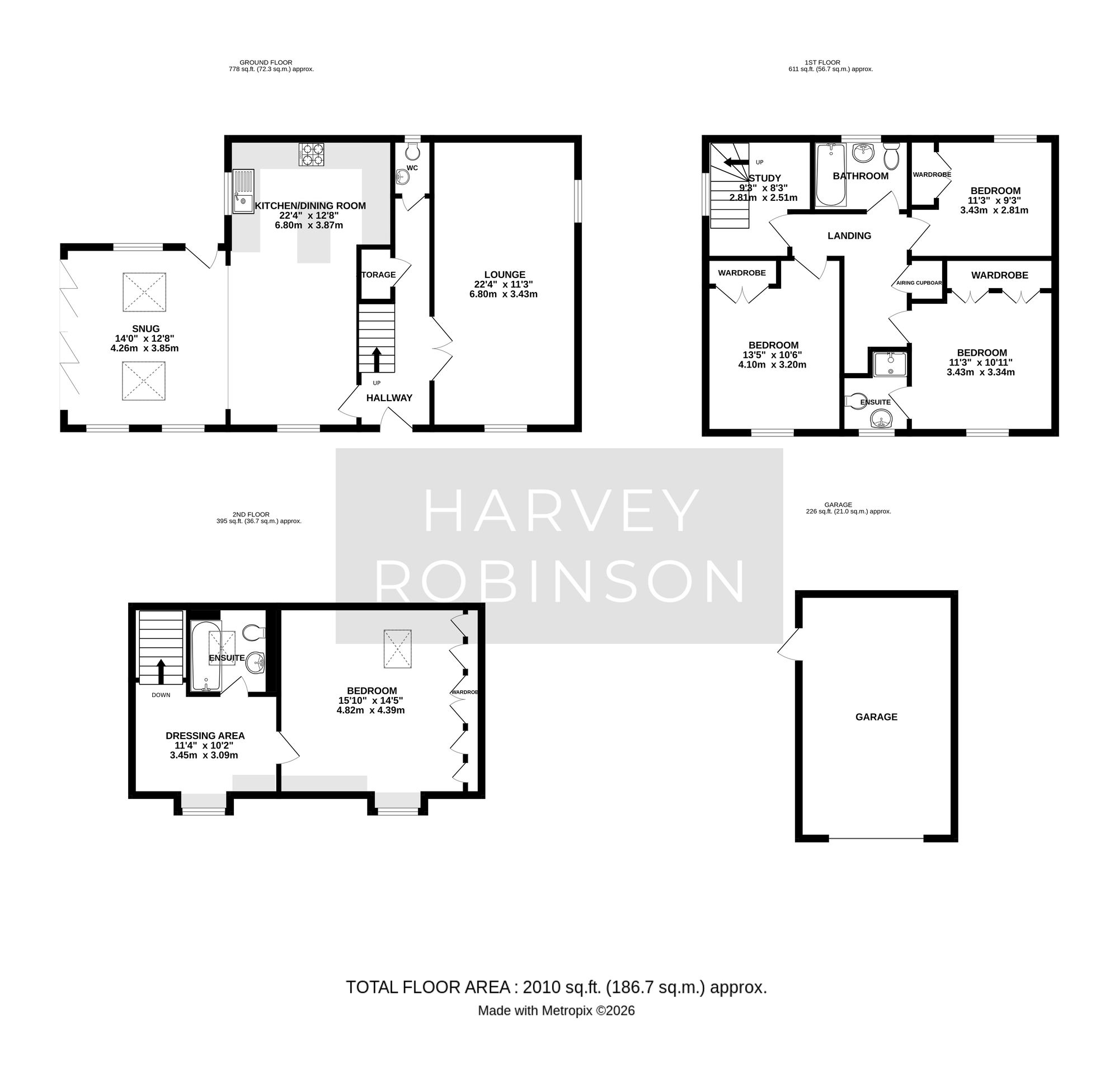 1 Boxall Close, Sandy floorplan
