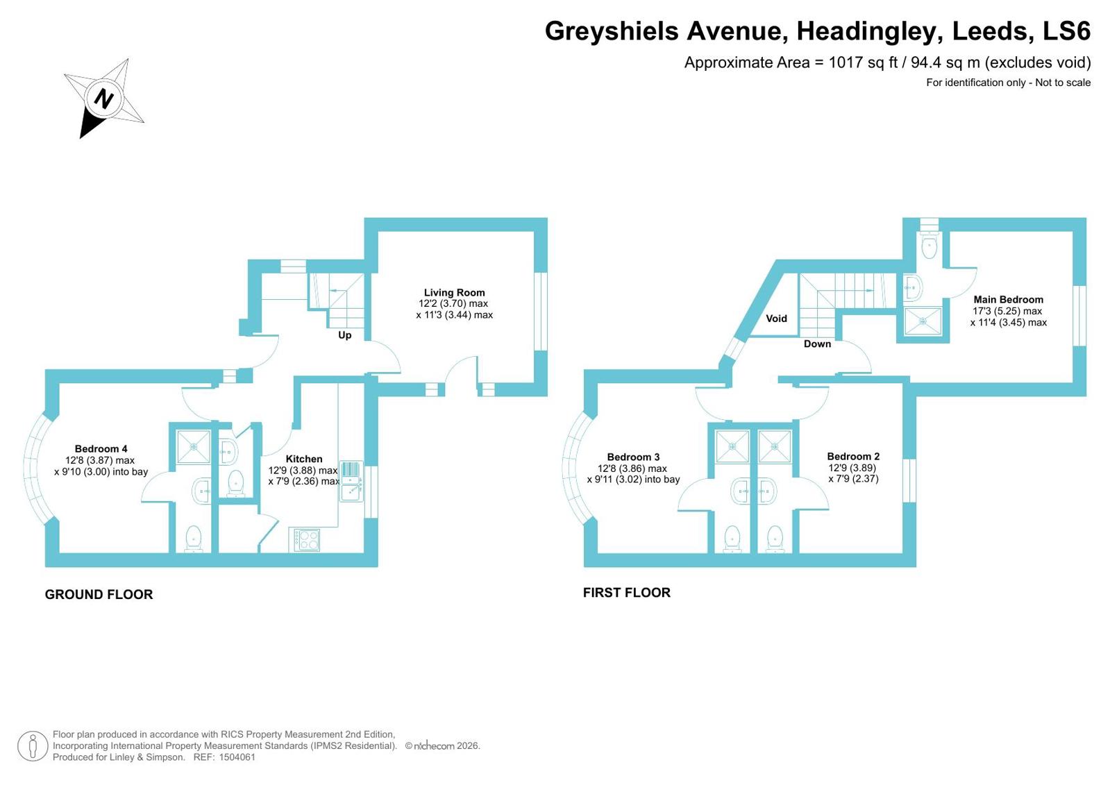 28, Greyshiels Avenue, Leeds floorplan