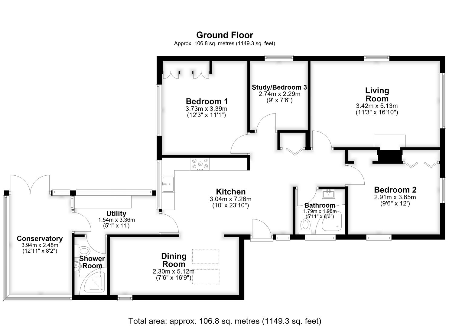 19, Gordano Gardens, Easton-In-Gordano floorplan
