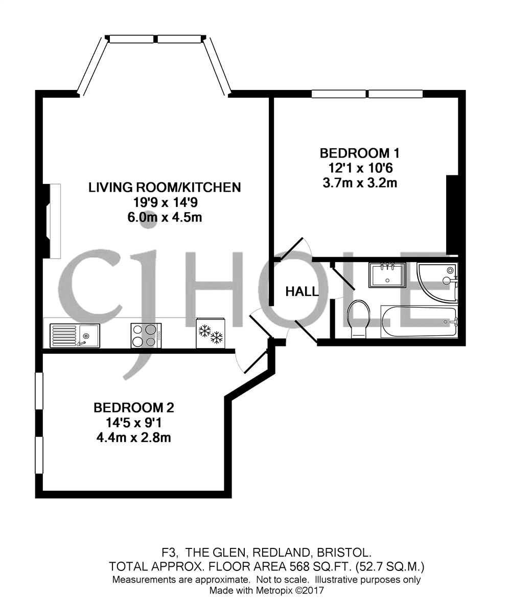 2 Bedrooms Flat to rent in The Glen, Redland, Bristol, Somerset BS6