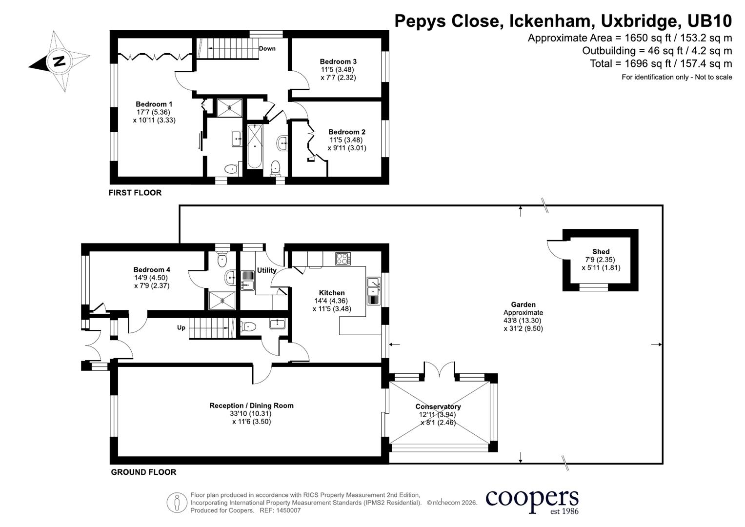 30, Pepys Close, Ickenham floorplan