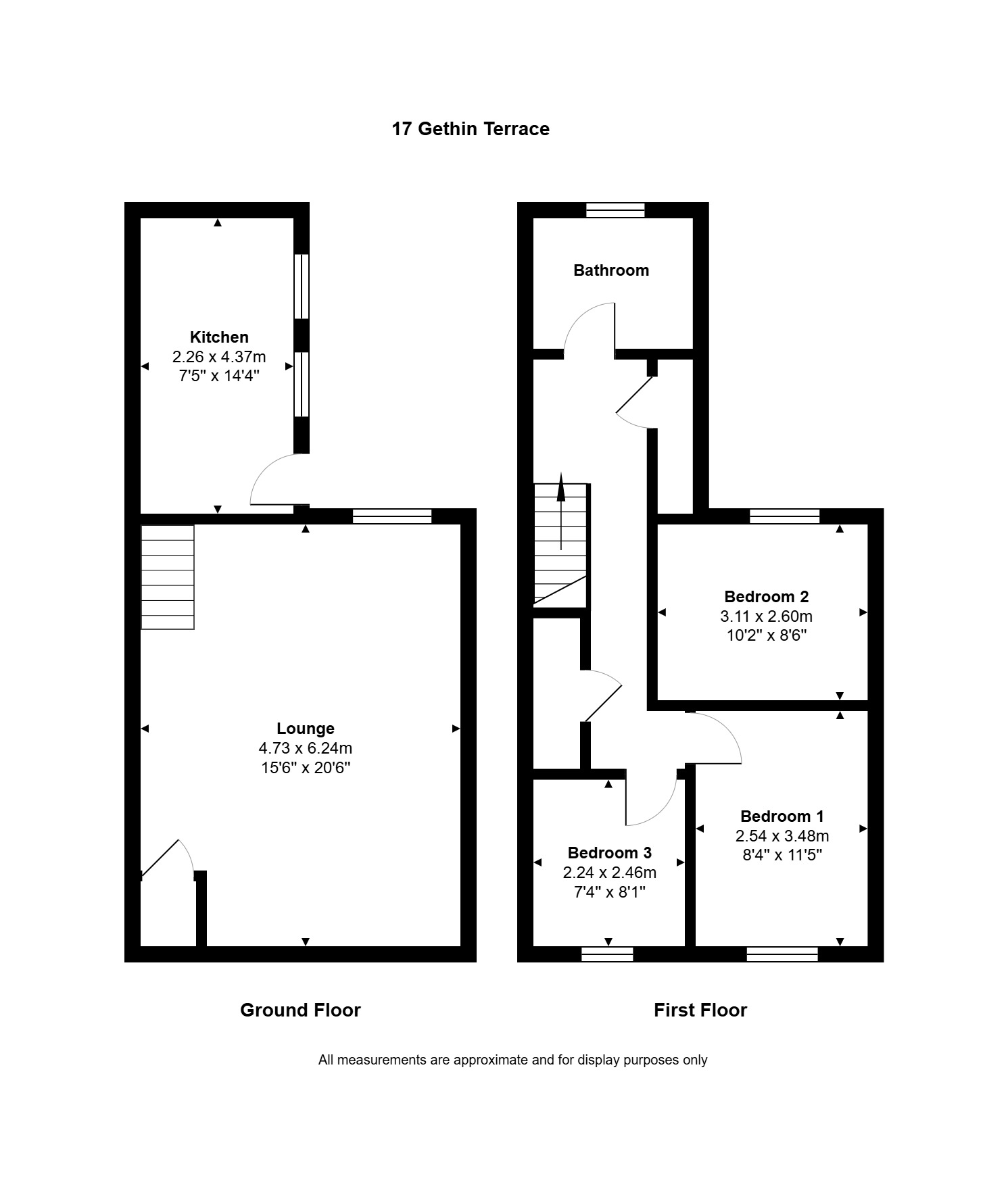 17, Gethin Terrace, Porth floorplan