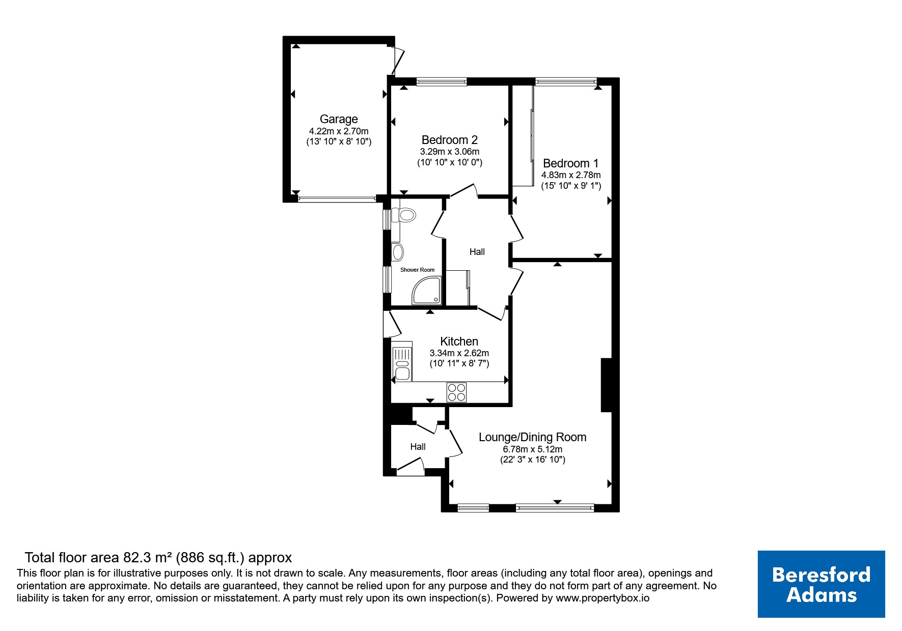 5, Lon Cedric, Holyhead floorplan