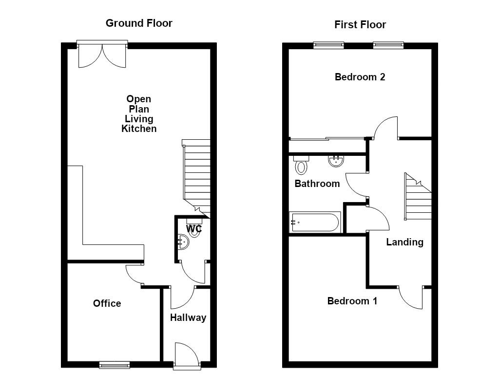 42, Springfield Lane, Salford floorplan