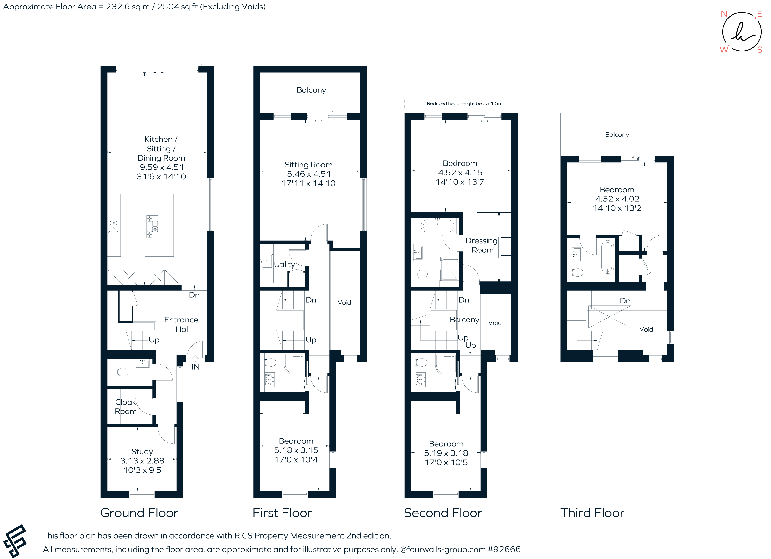 8, Charlbury Place, 276, Woodstock Road, Oxford floorplan