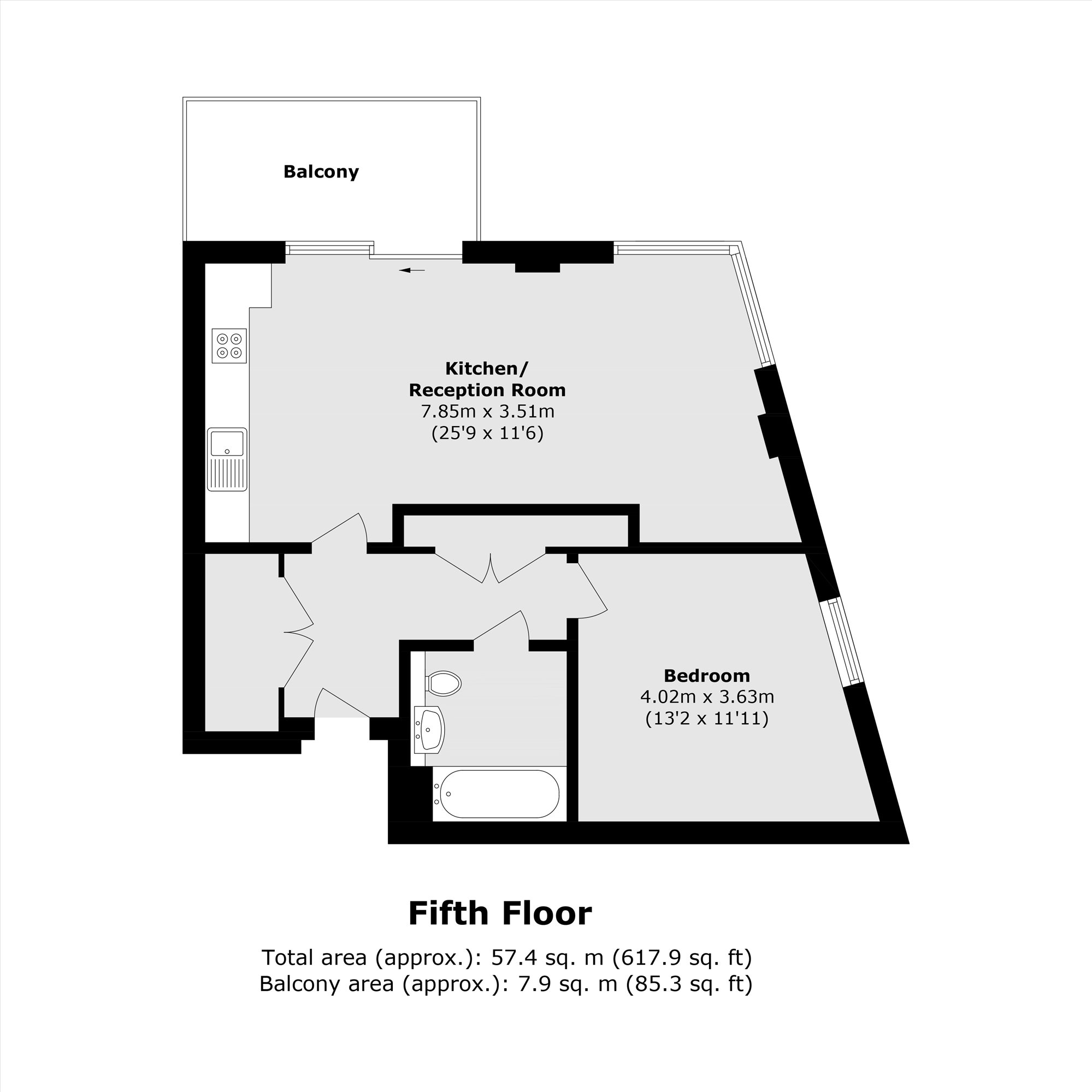 Flat 47, 6, Macclesfield Road, London floorplan