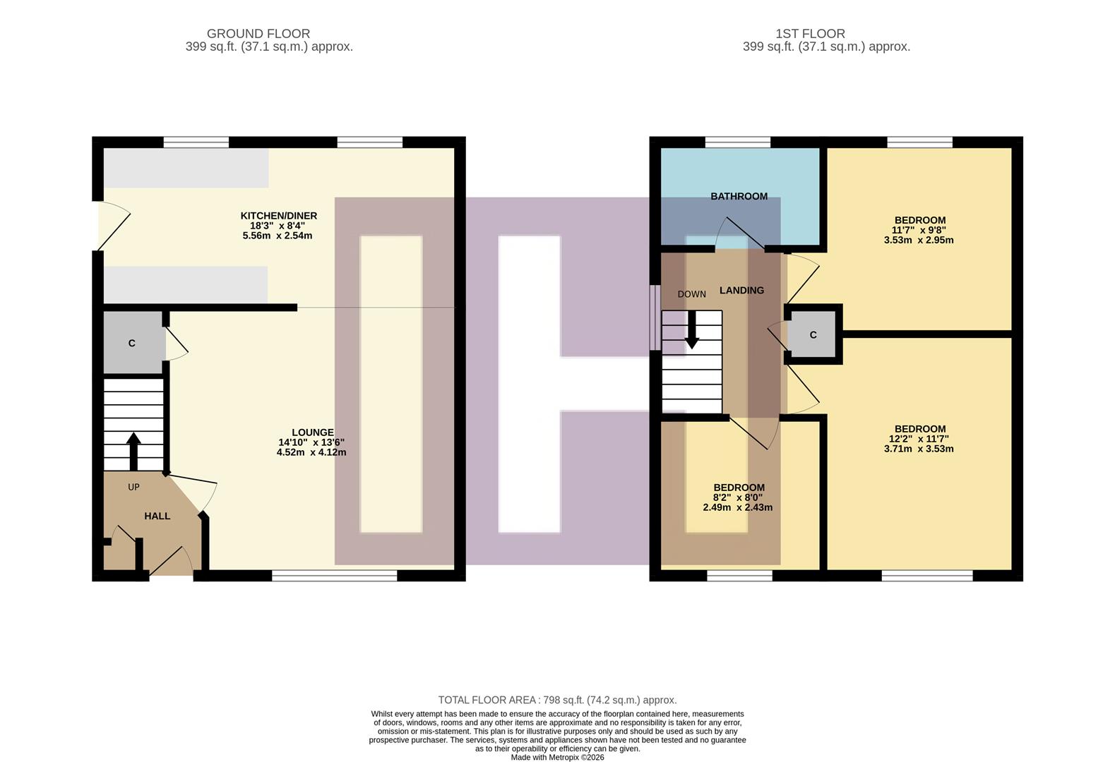 187, Surbiton Road, Stockton-On-Tees floorplan