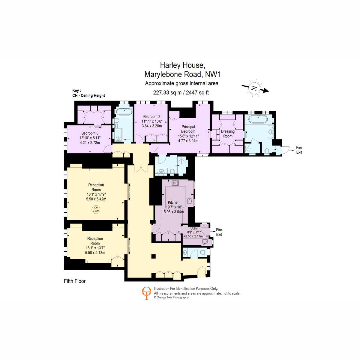 Flat 86, Harley House, Marylebone Road, London floorplan