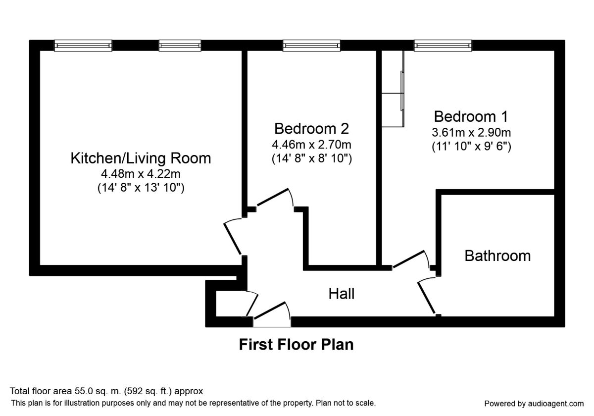 2 Bedrooms Flat to rent in The Boulevard, Manchester M20