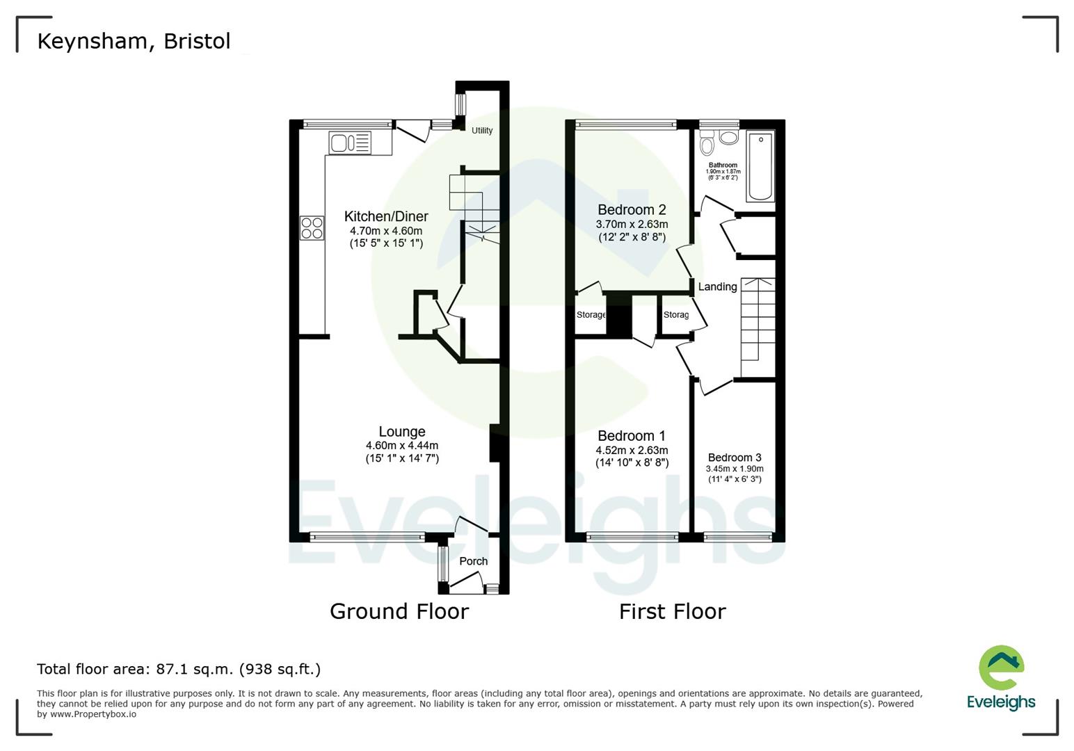 44, Queens Road, Bristol floorplan